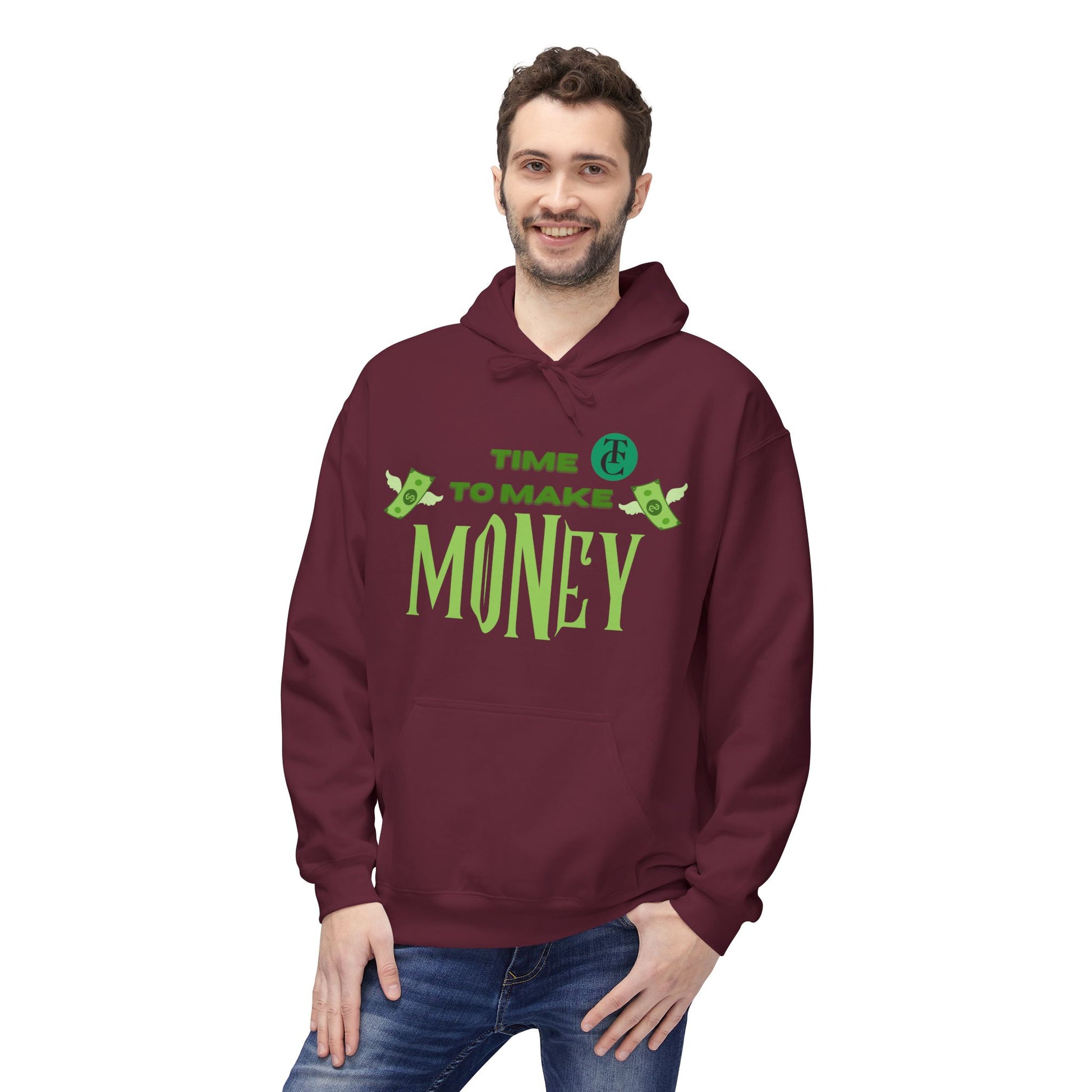 Money Motivational Hoodie, Cozy Fleece Sweatshirt, Gift for Entrepreneurs, Casual Wear, Unique Business Apparel - THE CATCH