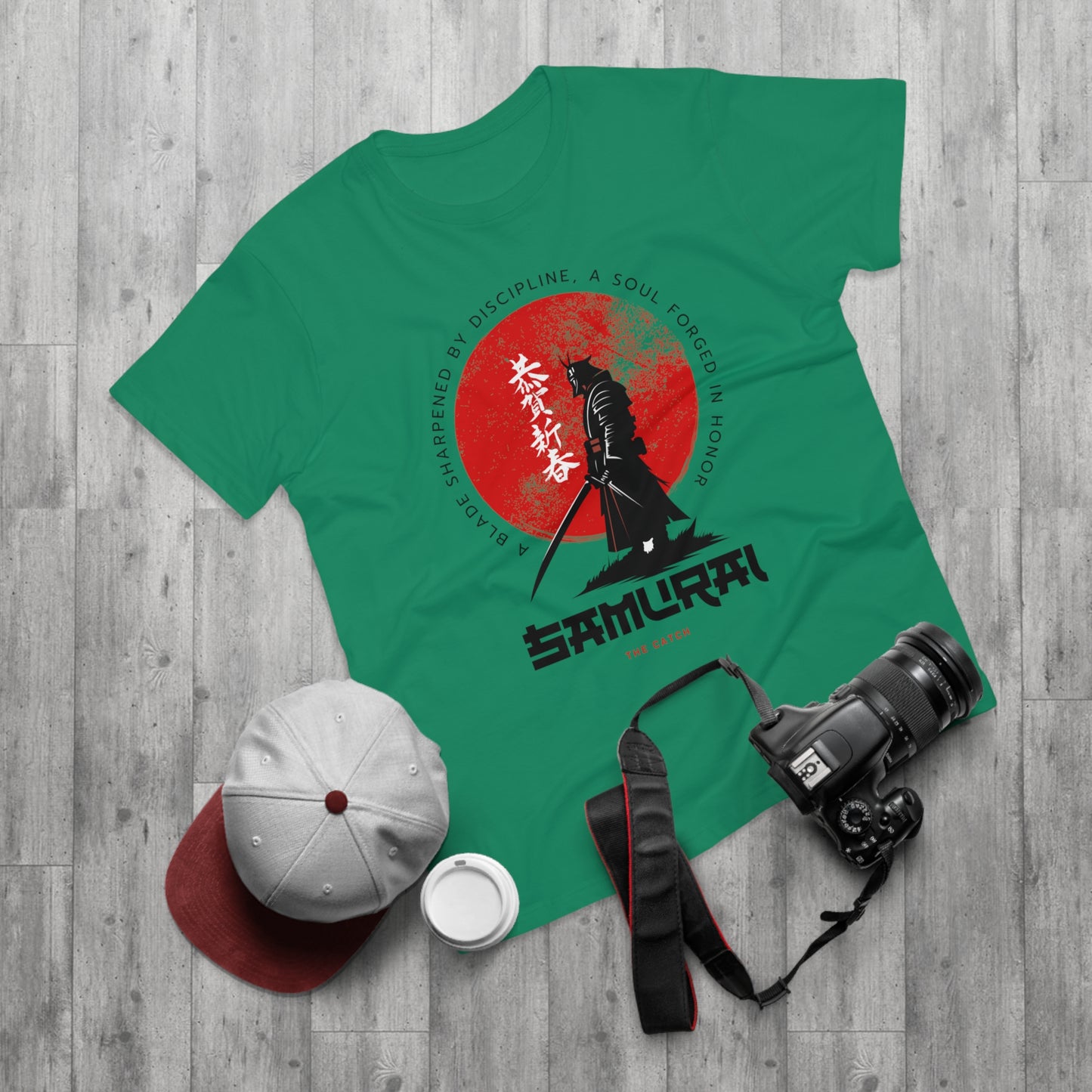 Samurai Discipline Men's T-Shirt - Bold Graphic Tee for Anime Lovers