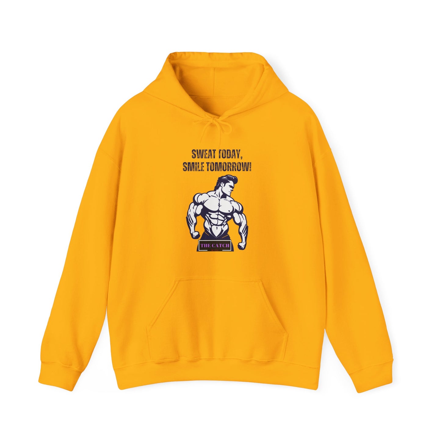 Motivational Fitness Hoodie - Sweat Today, Smile Tomorrow! Gym Wear, Workout Motivation, Casual Sweatshirt - THE CATCH