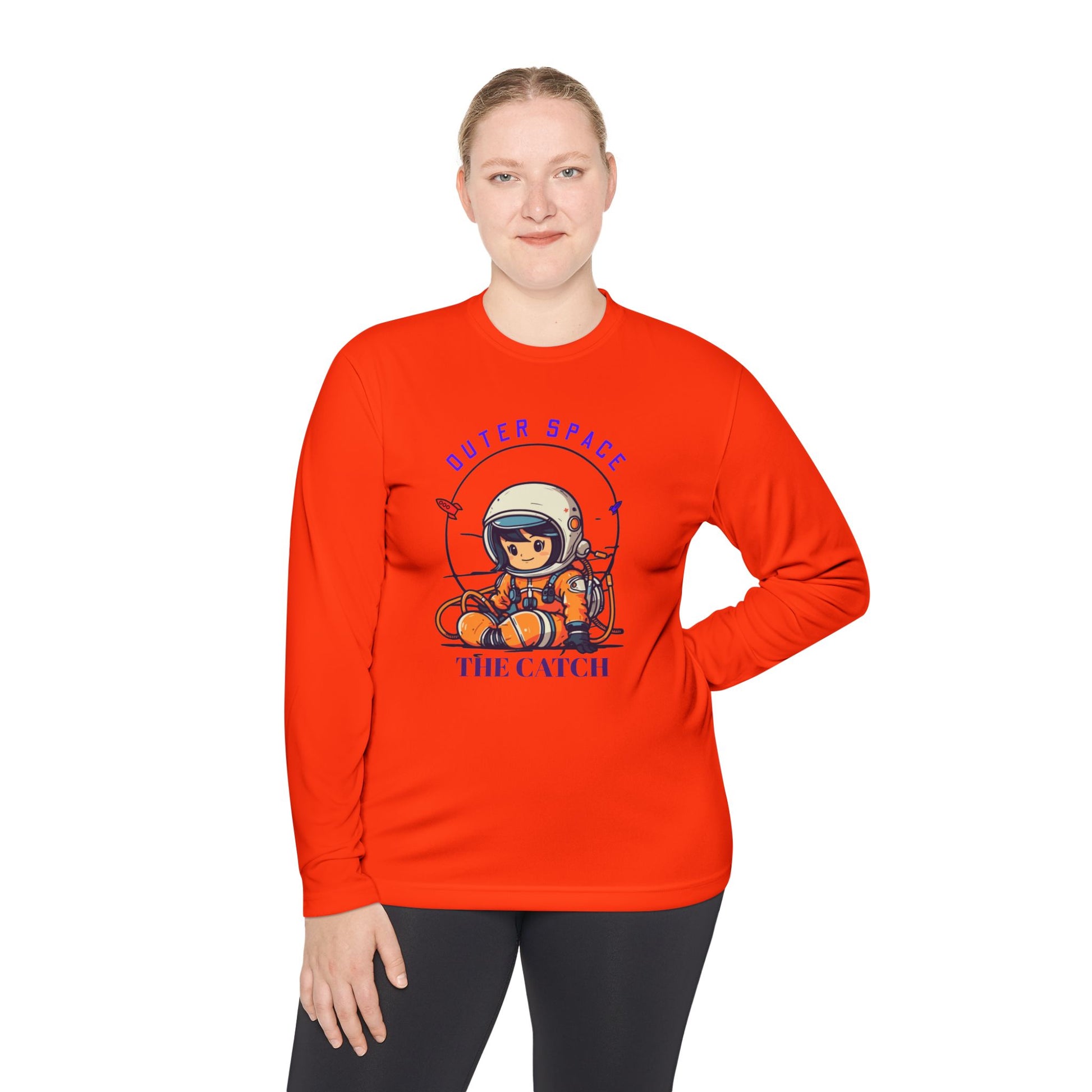 Outer Space Astronaut Lightweight Long Sleeve Tee - THE CATCH