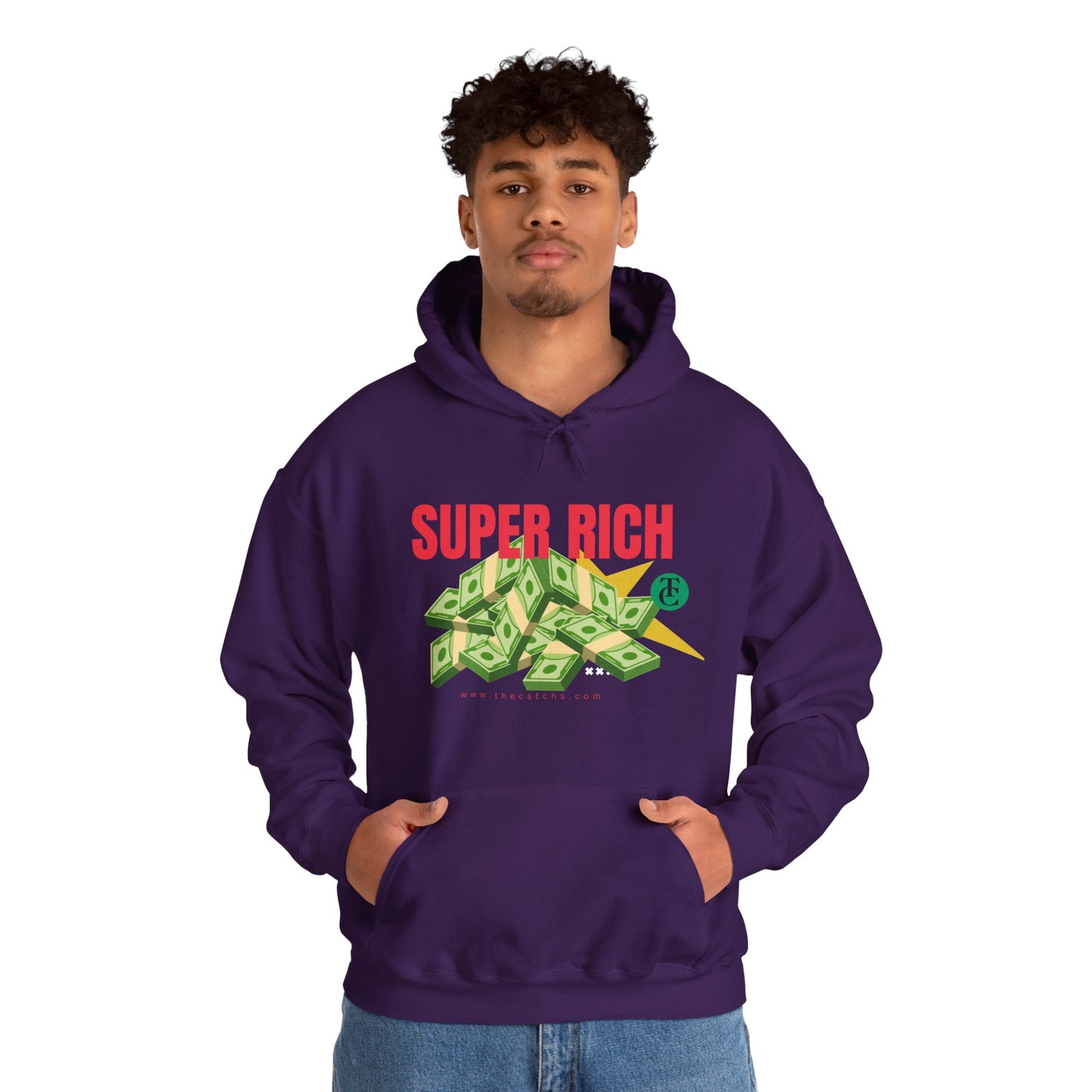Super Rich Hoodie: Casual, Trendy Sweatshirt for Wealth Enthusiasts, Perfect Gift for Birthdays, Graduations, Holidays