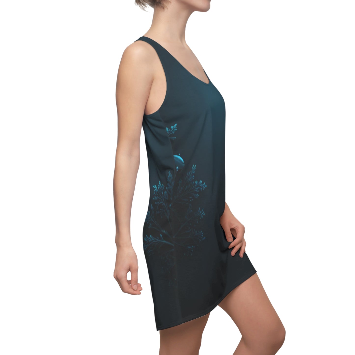 Women's Nature-Inspired Racerback Dress | Perfect for Summer, Beach Days, Festivals, Casual Outings, Eco-Friendly Fashion - THE CATCH