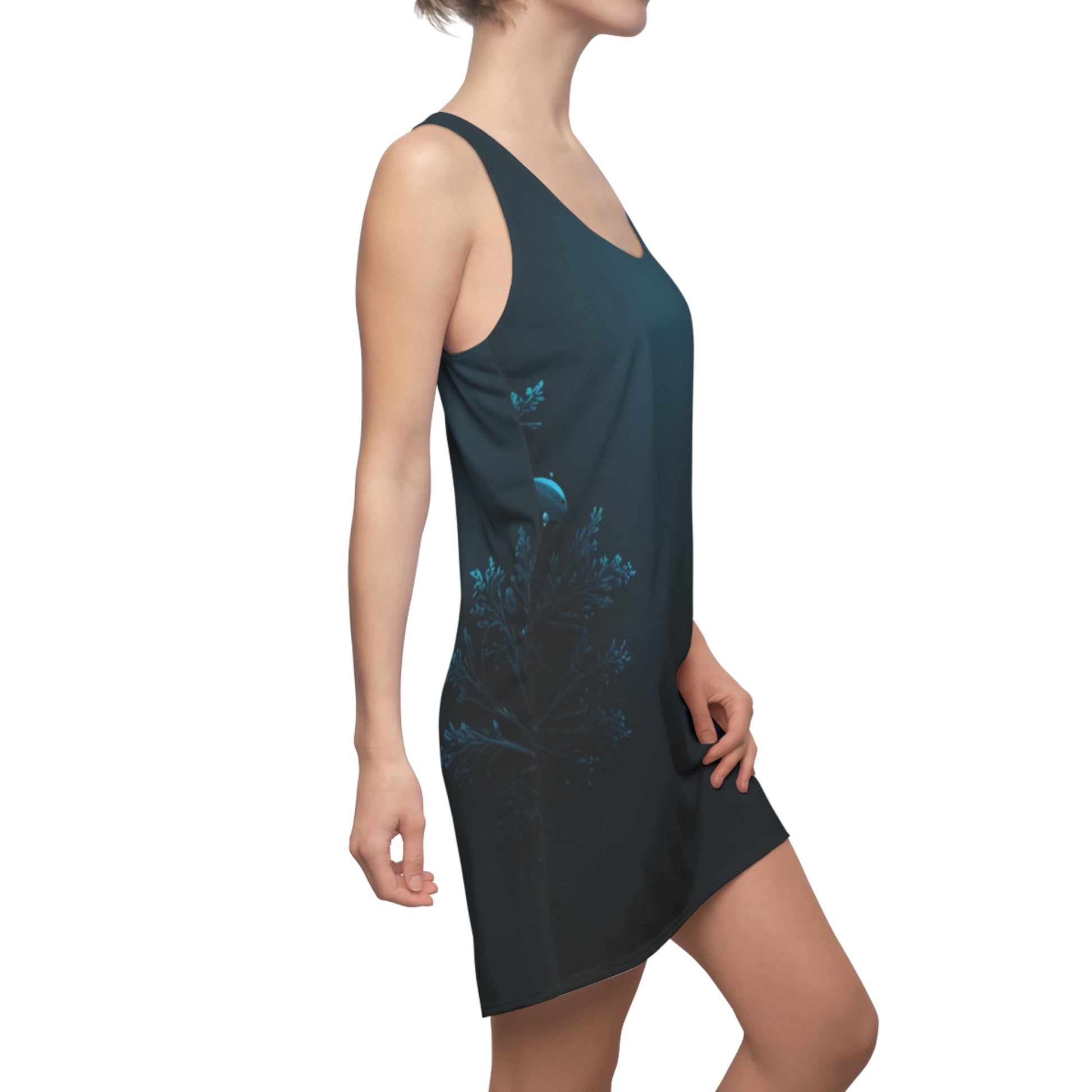 Women's Nature-Inspired Racerback Dress | Perfect for Summer, Beach Days, Festivals, Casual Outings, Eco-Friendly Fashion - THE CATCH