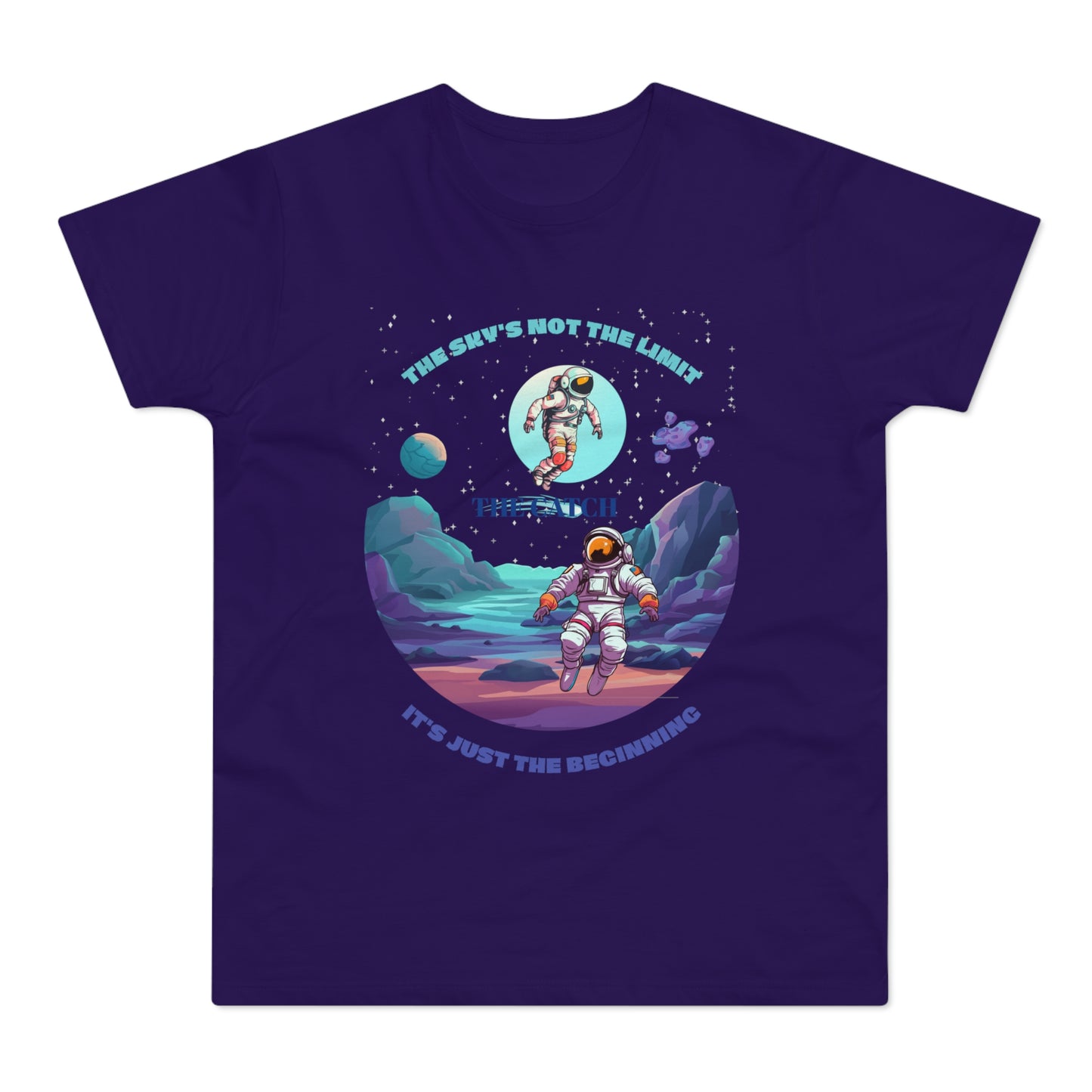 Astronaut Adventure Men's T-Shirt - 'The Sky's Not the Limit, It's Just the Beginning'