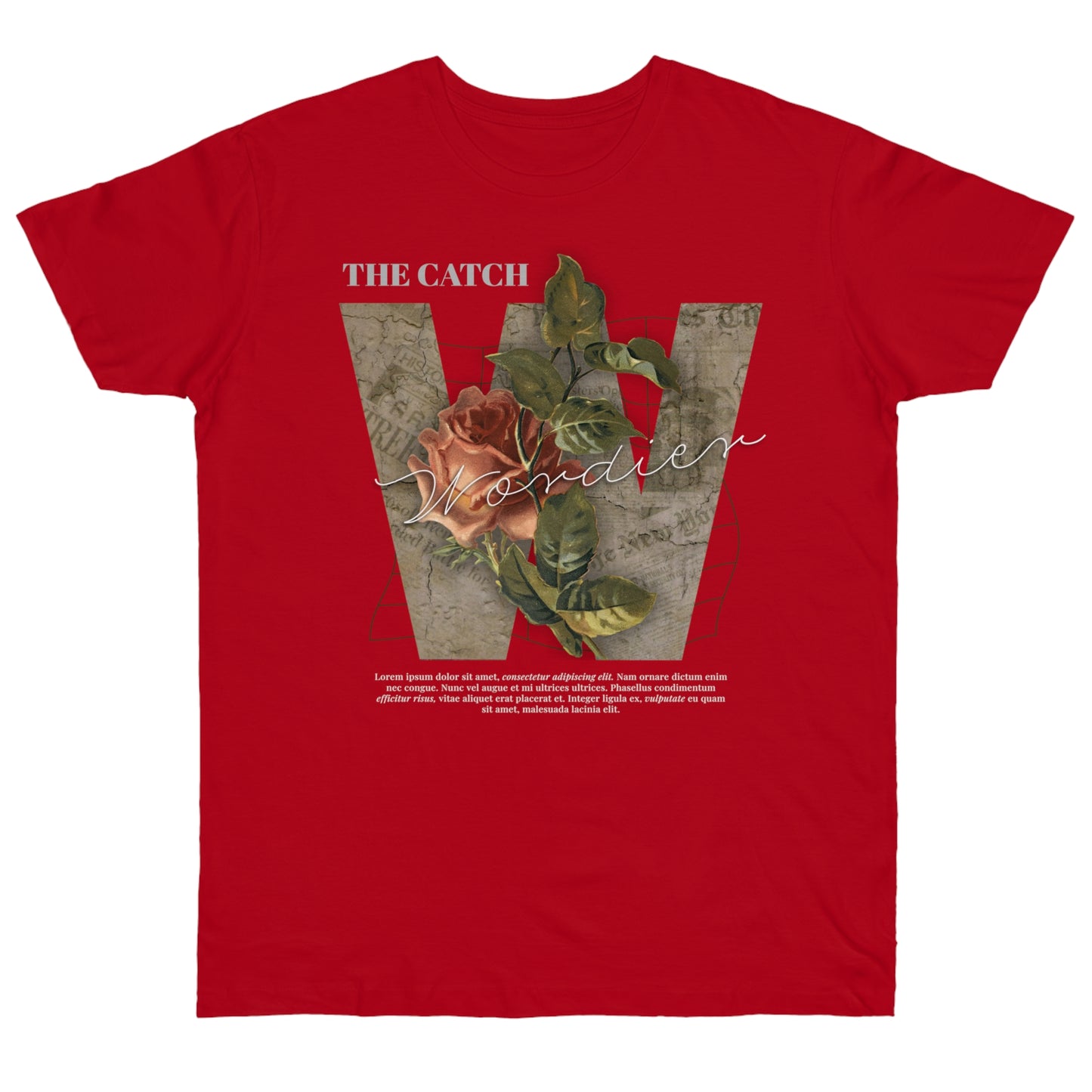 Wonder Floral Single Jersey T-Shirt - Vintage Aesthetic - THE CATCH