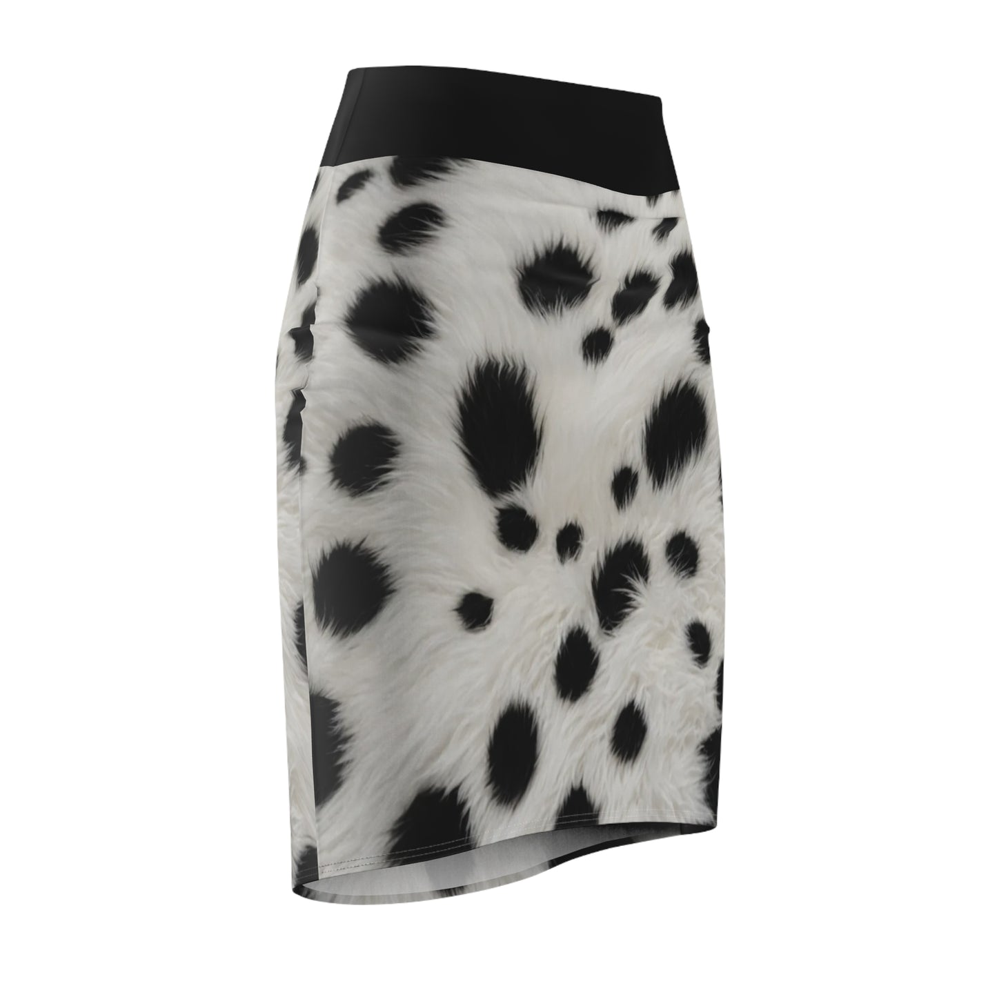 Cruella style Women's Pencil Skirt, AOP Dalmatian Print, Chic Office Wear, Trendy Summer Outfit, Perfect Gift for Fashion Lovers - THE CATCH