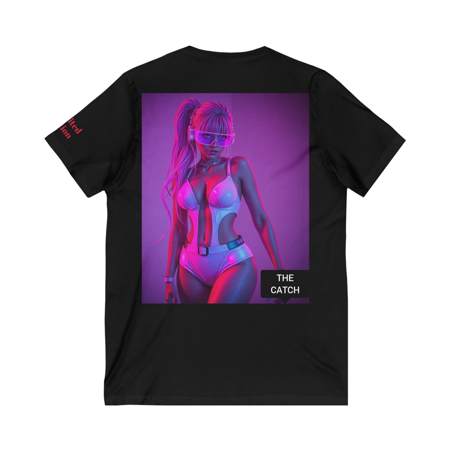 Unisex Jersey Short Sleeve V-Neck Tee - THE CATCH