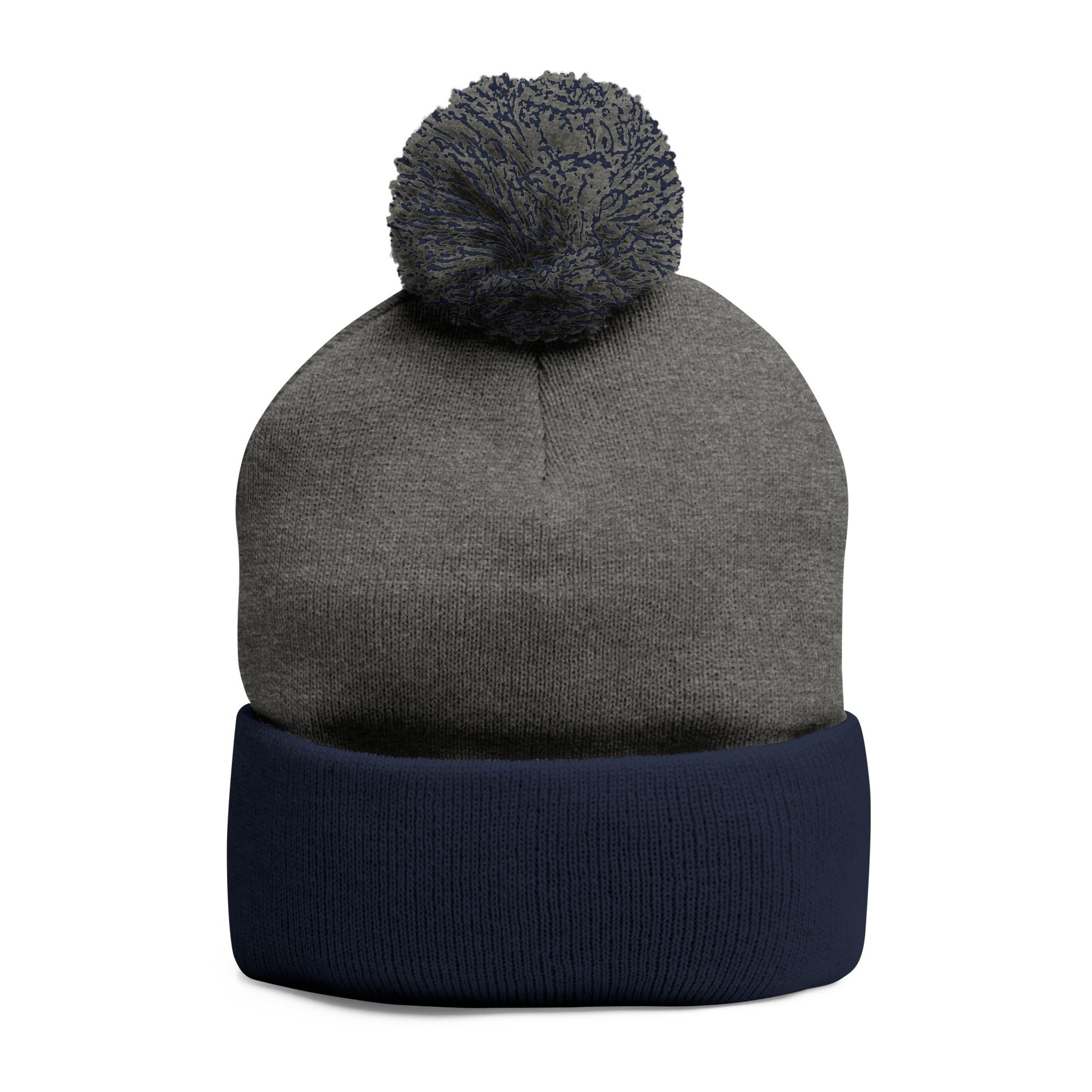 Cozy Embroidered Pom-Pom Knit Cap, - THE CATCH