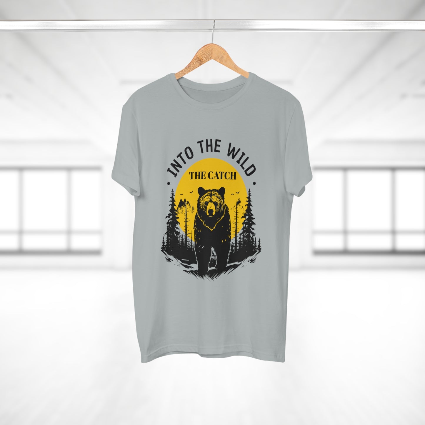 Men's Outdoor Adventure T-Shirt | Into the Wild Bear Design