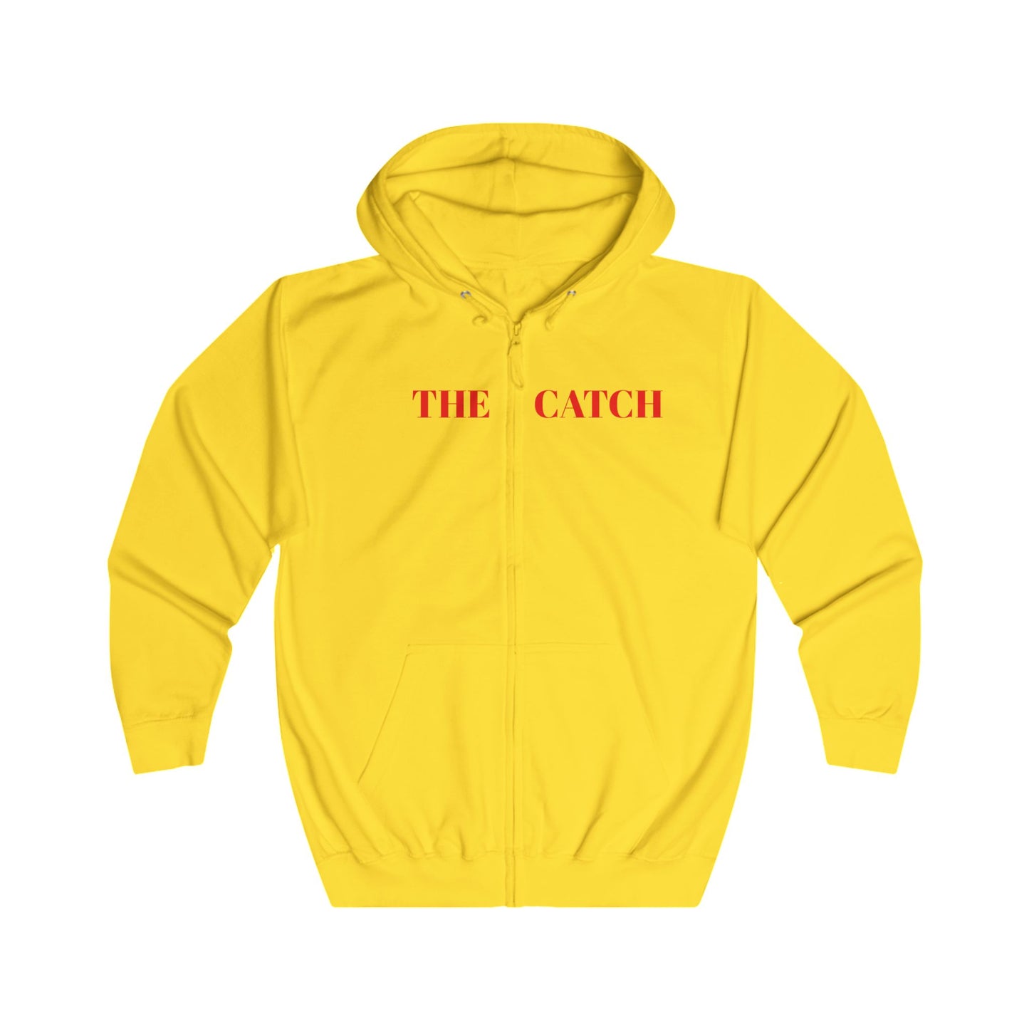 Artistic Full Zip Hoodie - 'The Catch' with Vintage Portrait