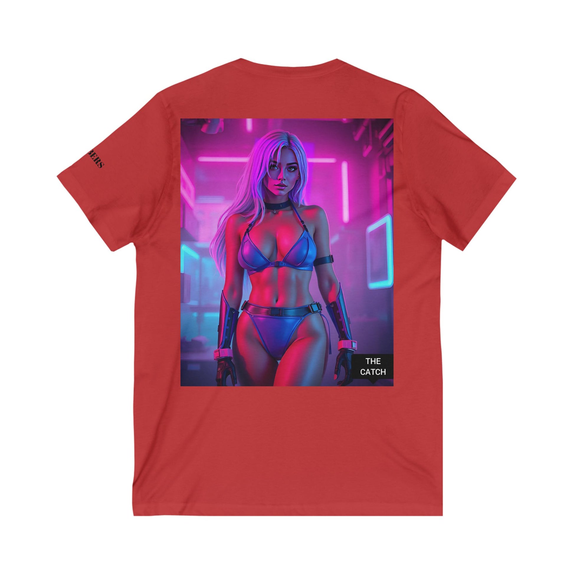 Unisex Jersey Short Sleeve V-Neck Tee - THE CATCH