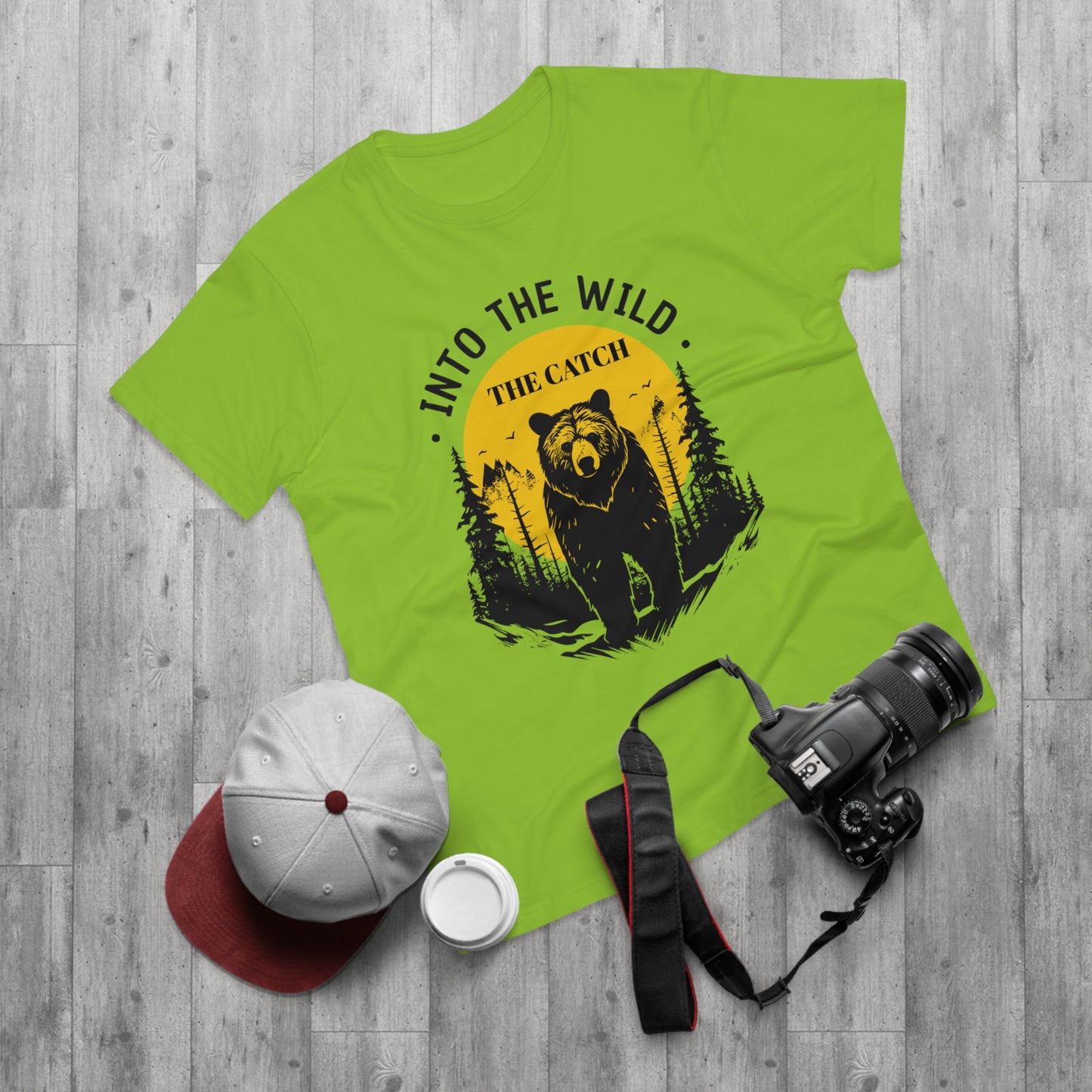 Men's Outdoor Adventure T-Shirt | Into the Wild Bear Design