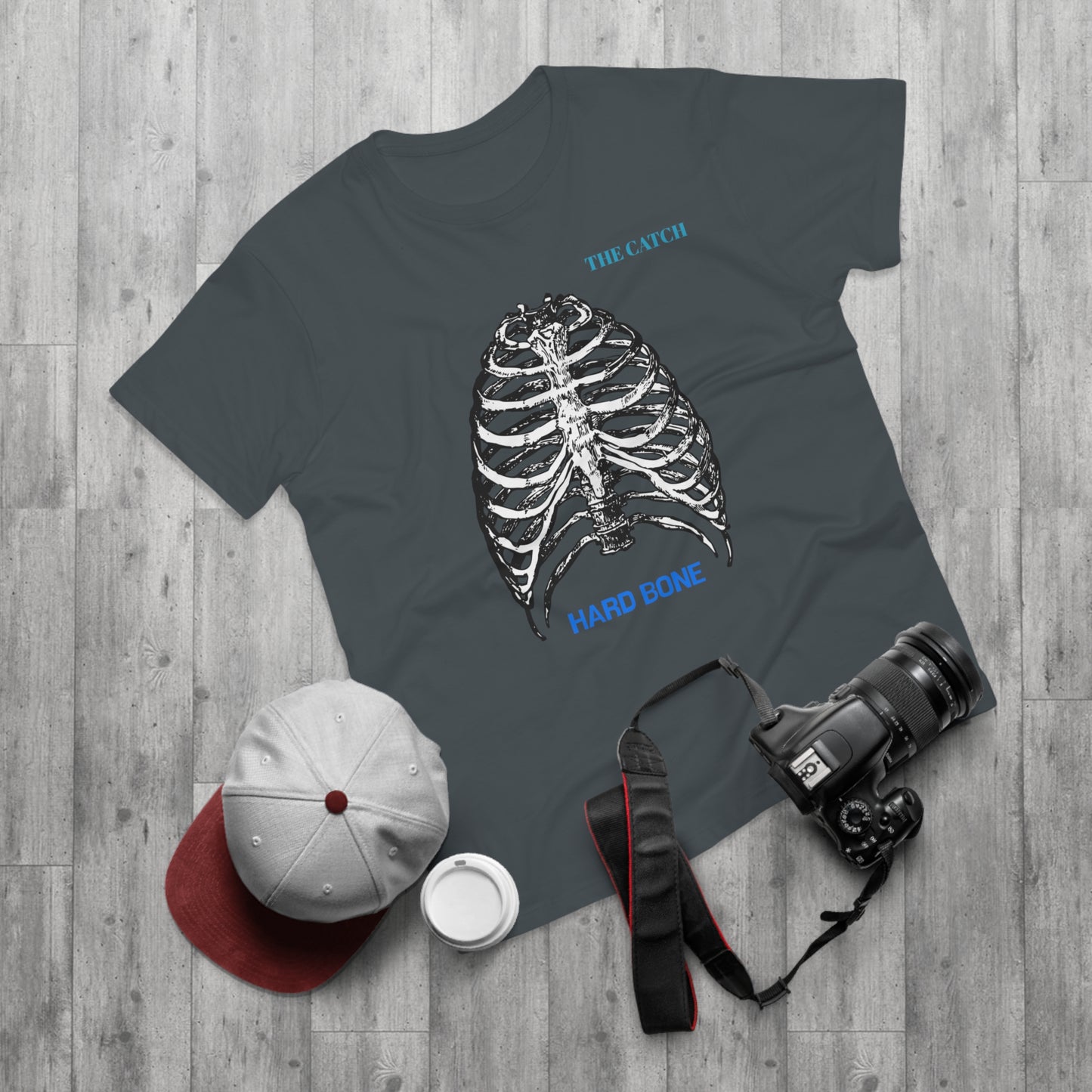 Men's Graphic T-Shirt - "Hard Bone" Rib Cage Design