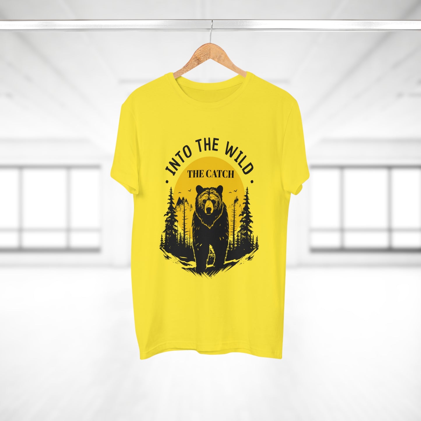 Men's Outdoor Adventure T-Shirt | Into the Wild Bear Design - THE CATCH