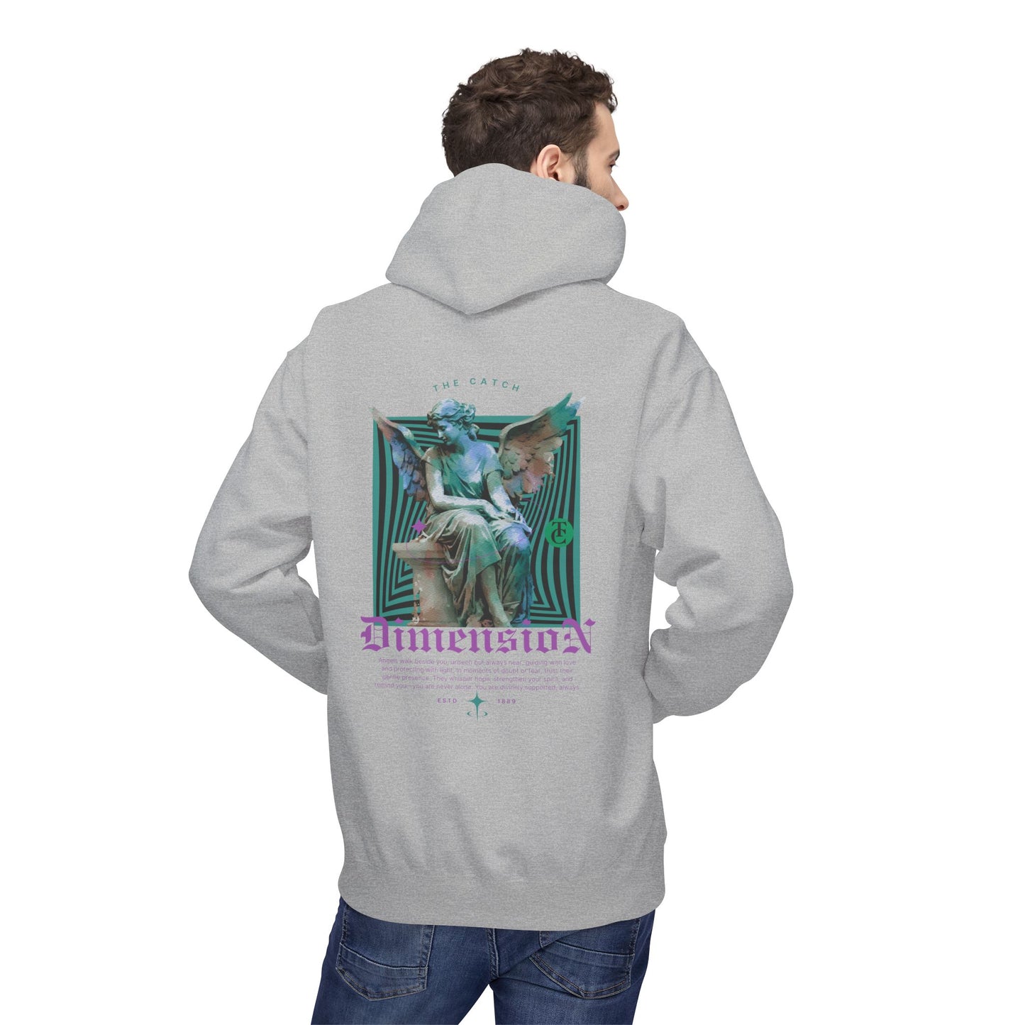 Cosmic Dimension Hoodie | Softstyle Fleece Wear, Unique Graphic Pullover, Gift for Astronomers, Casual Streetwear - THE CATCH