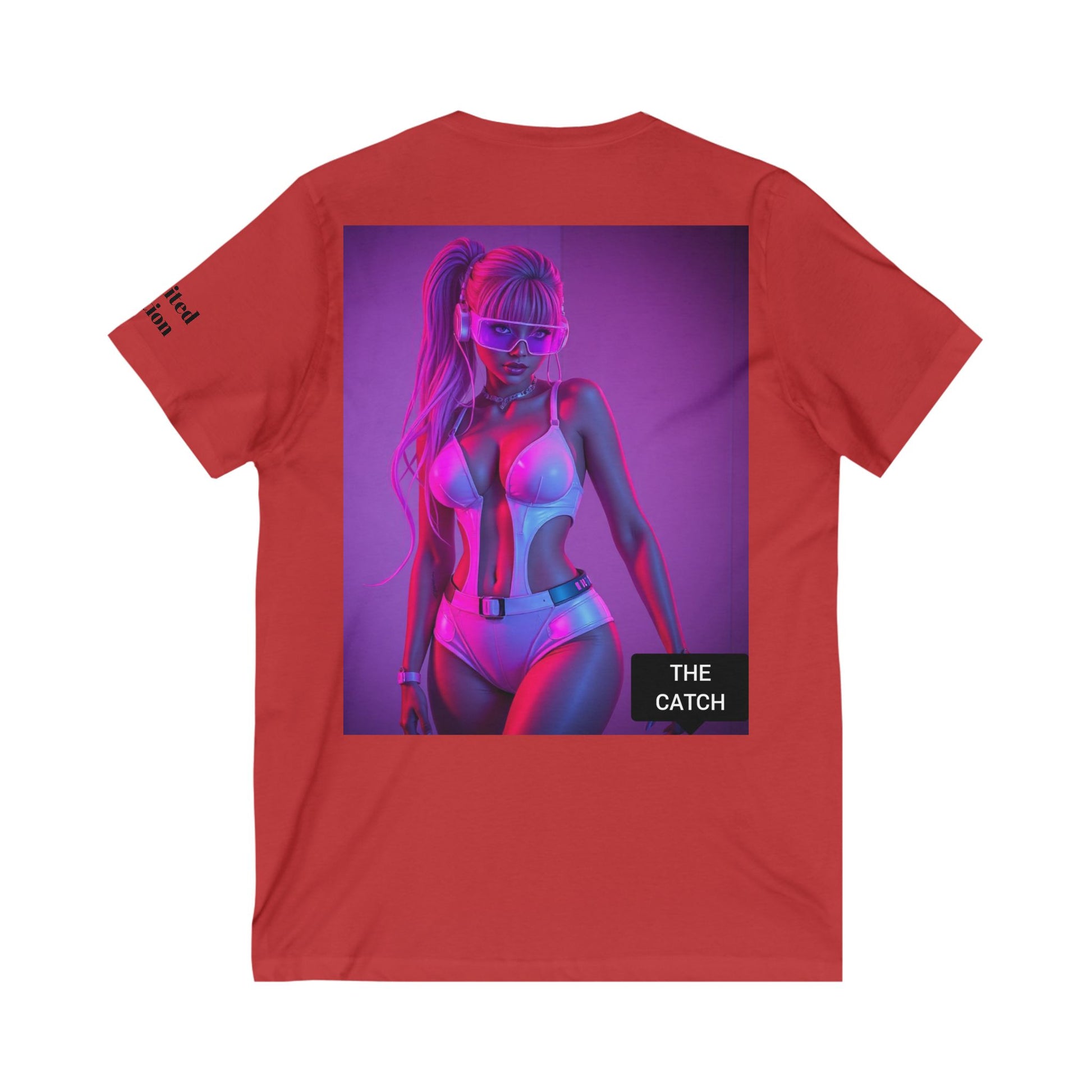 Unisex Jersey Short Sleeve V-Neck Tee - THE CATCH