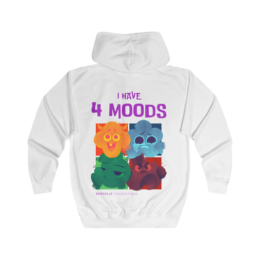 Fun Mood  Full Zip Hoodie - 'The Catch' & 'I Have 4 Moods' Designs