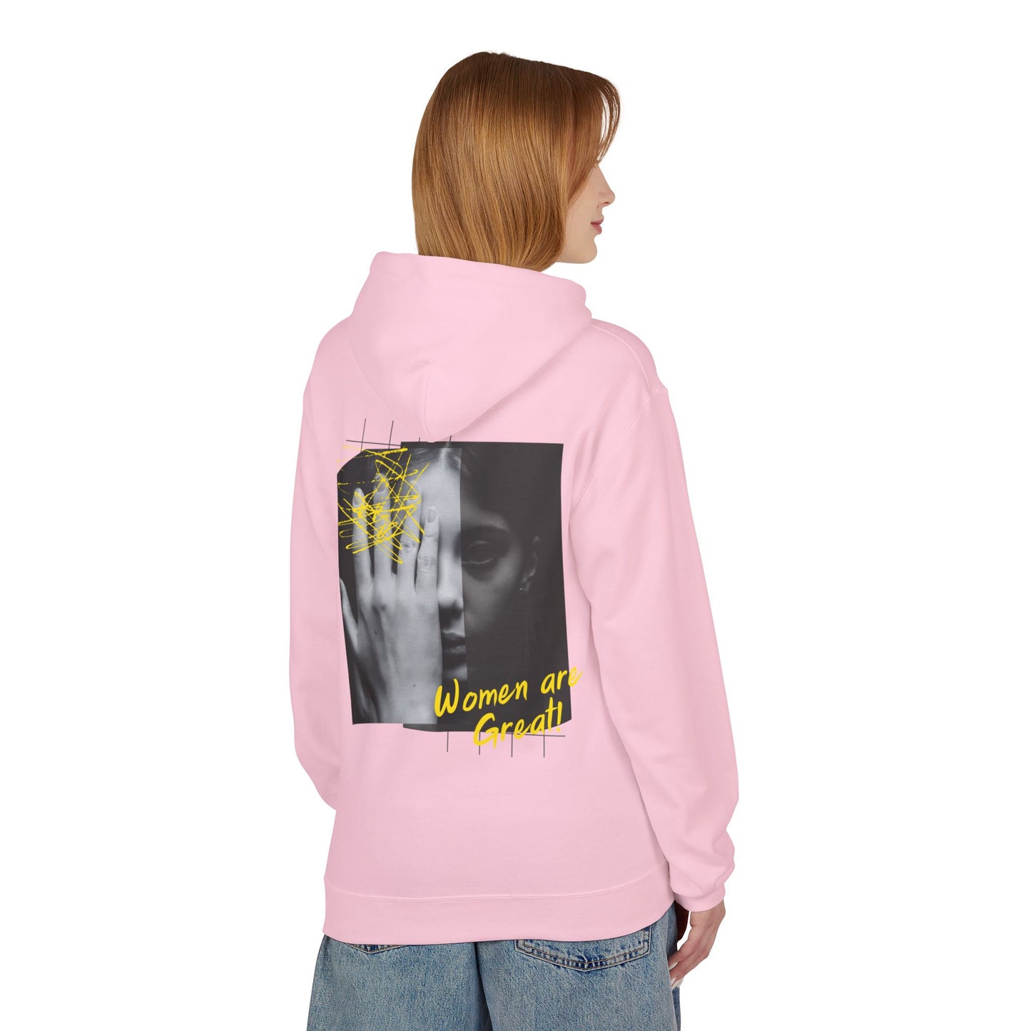Empowering Women's Fleece Hoodie - "Strong Women Don't Wilt, They Bloom"