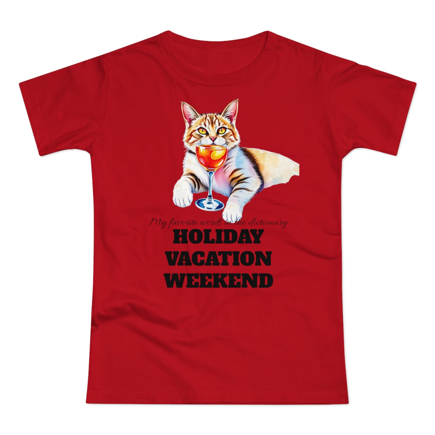 Cat Lover's Holiday Vacation T-Shirt