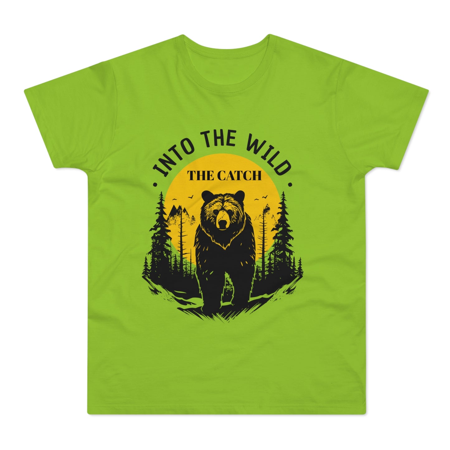 Men's Outdoor Adventure T-Shirt | Into the Wild Bear Design - THE CATCH