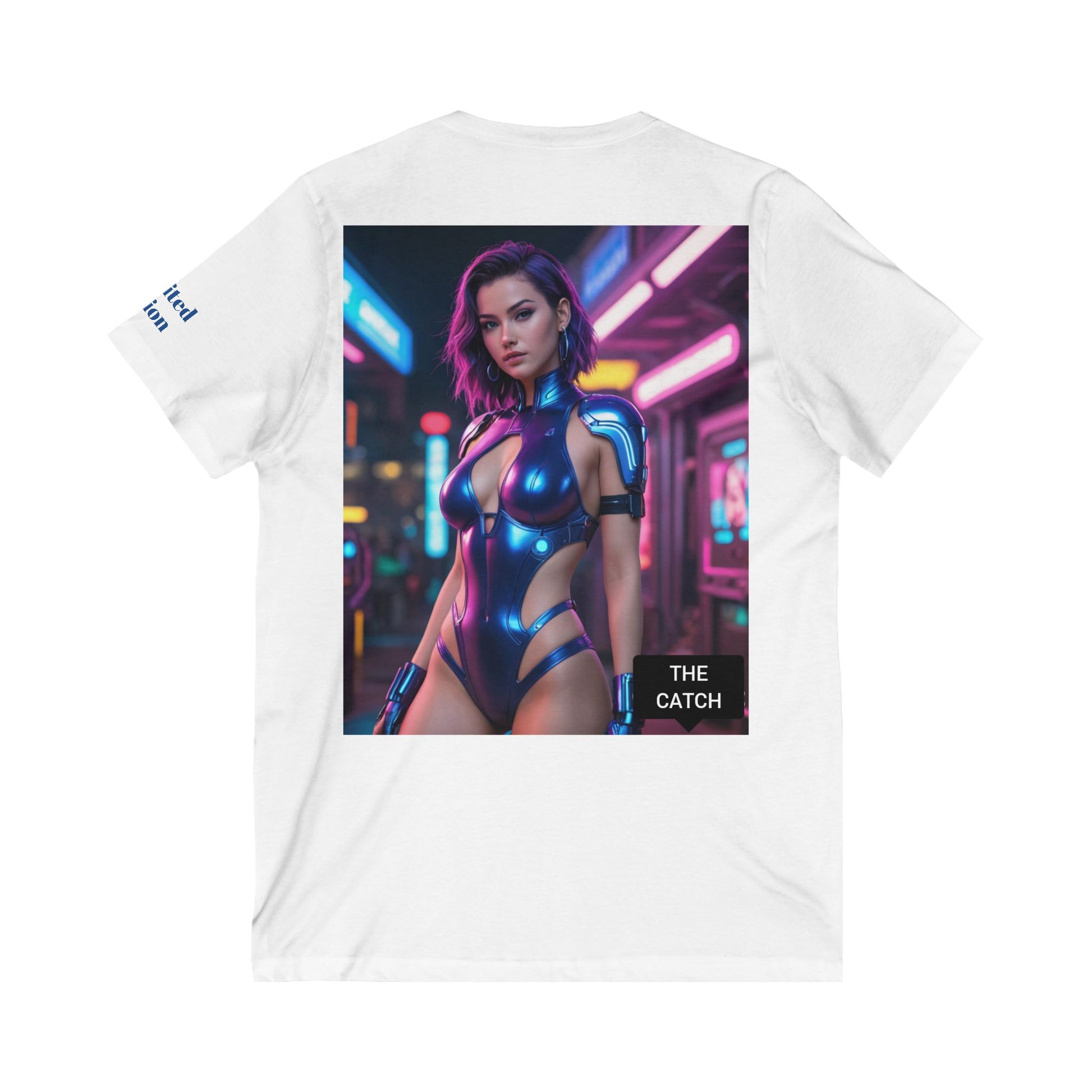 Unisex Jersey Short Sleeve V-Neck Tee - THE CATCH