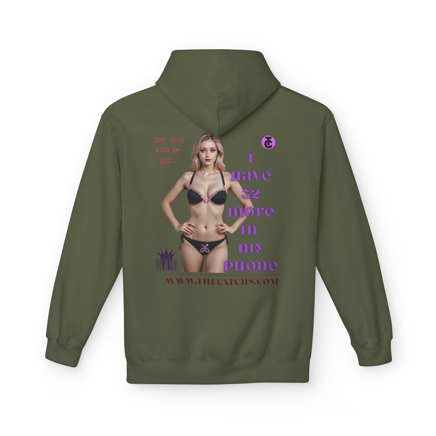 Trendy Fleece Hoodie for Everyday Style | Casual Wear, Gift for Her, Graphic Hooded Sweatshirt, Unique Fashion Statement - THE CATCH