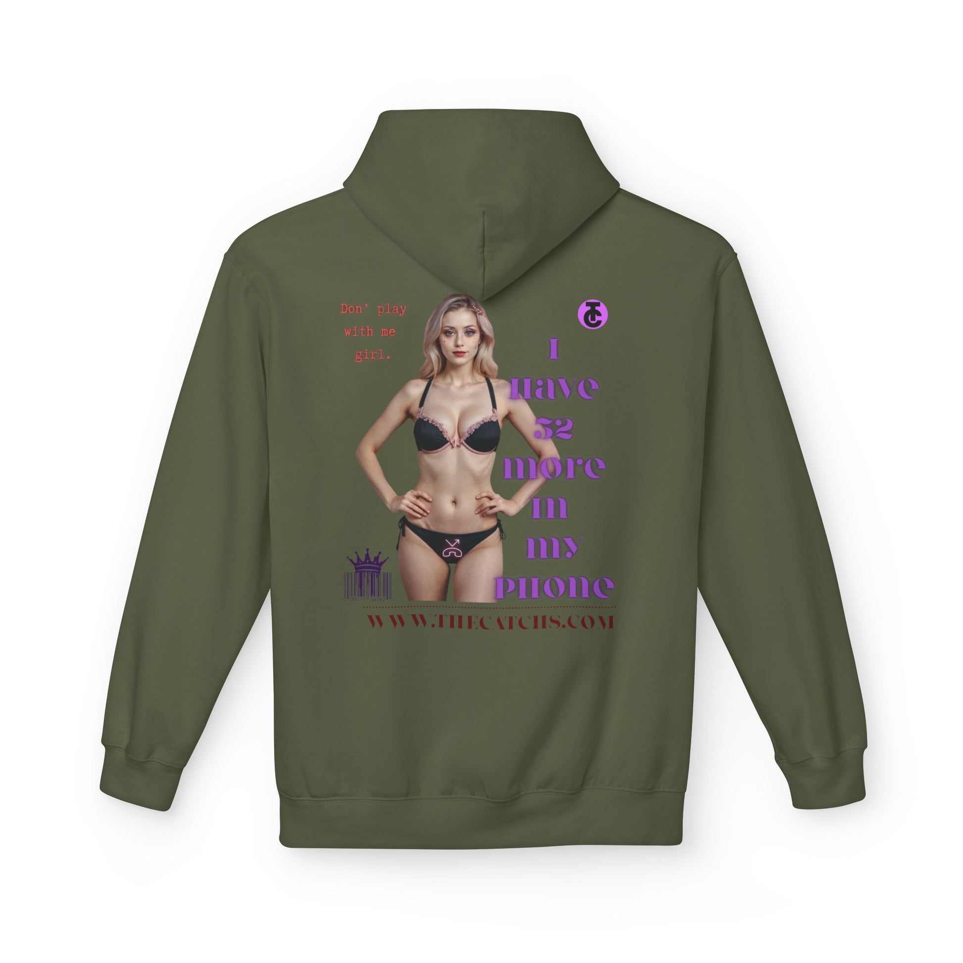 Trendy Fleece Hoodie for Everyday Style | Casual Wear, Gift for Her, Graphic Hooded Sweatshirt, Unique Fashion Statement - THE CATCH