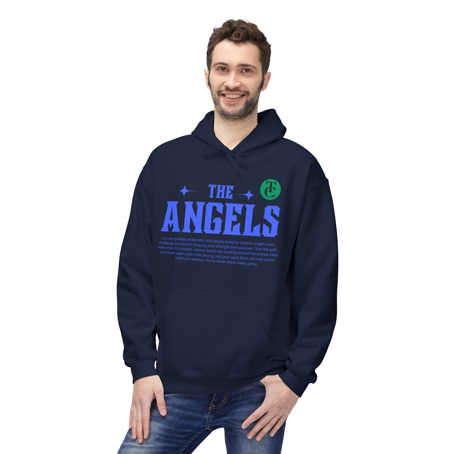 Angels Graphic Hoodie -Midweight Softstyle Fleece for Casual Comfort