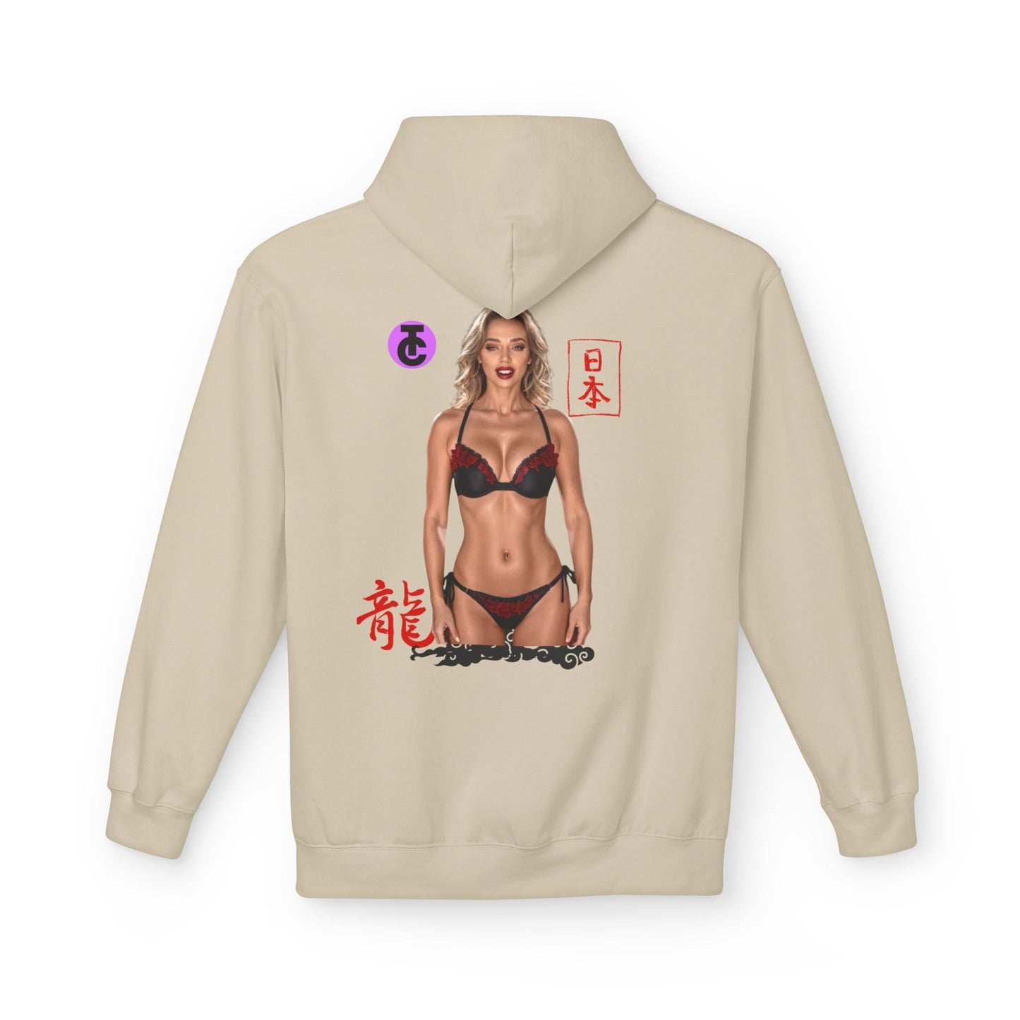 Midweight Softstyle Fleece Hoodie - Vibrant Japanese-Inspired Design - THE CATCH