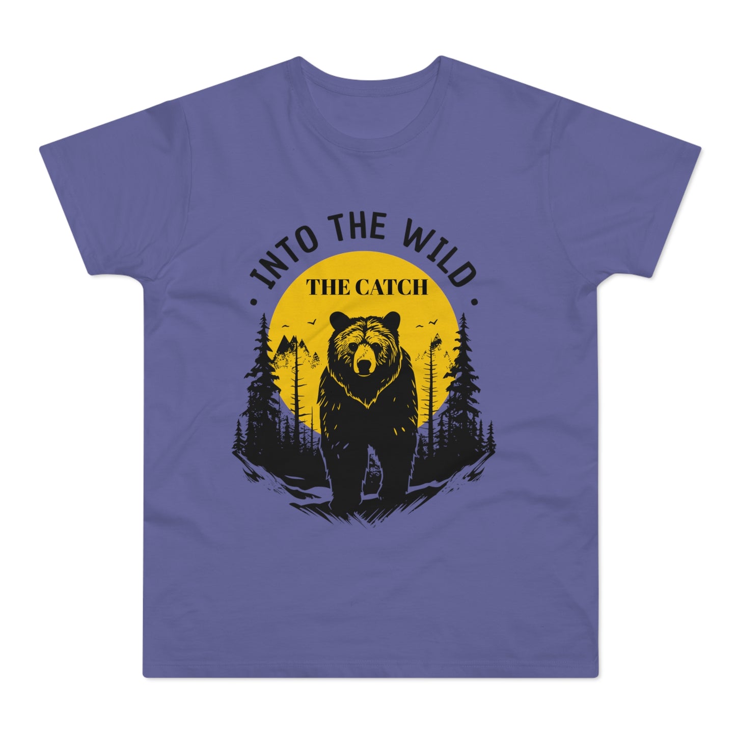 Men's Outdoor Adventure T-Shirt | Into the Wild Bear Design - THE CATCH