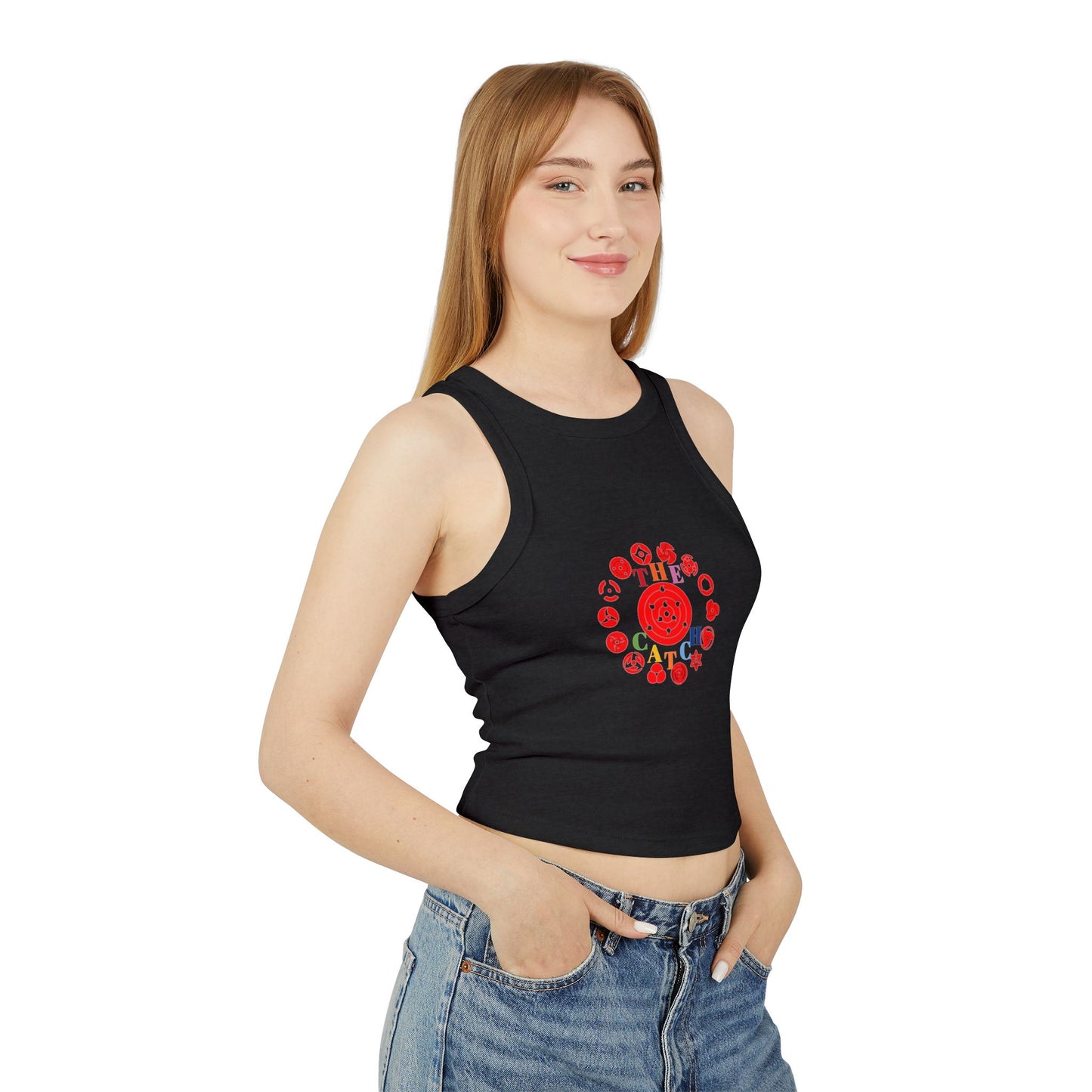 Women's Micro Rib Racer Tank Top - THE CATCH
