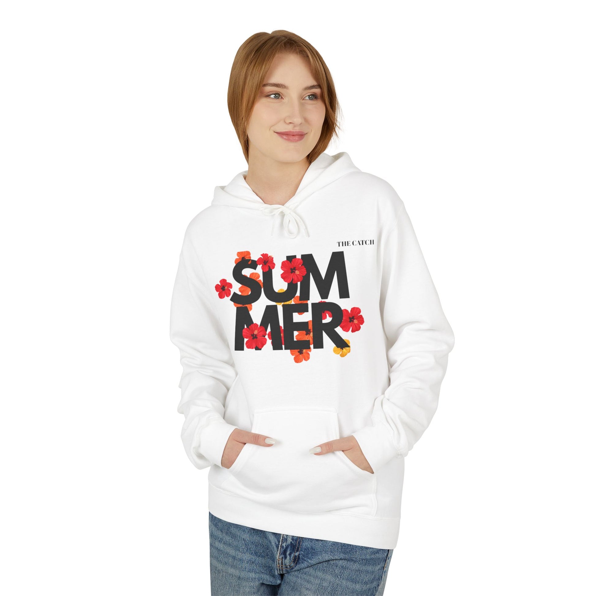 Summer Vibes Floral Hoodie - Midweight Fleece - THE CATCH