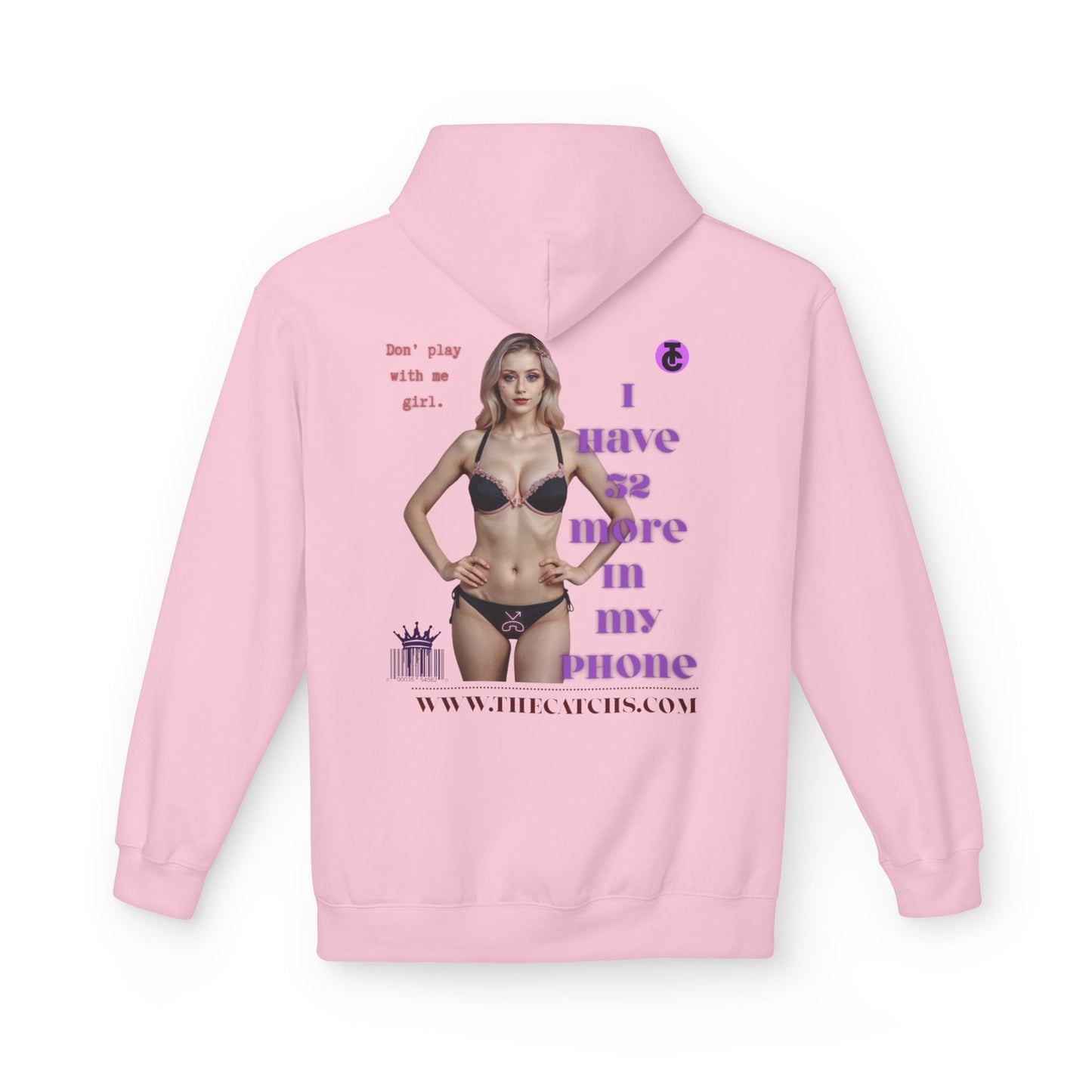 Trendy  Fleece Hoodie for Everyday Style | Casual Wear, Gift for Her, Graphic Hooded Sweatshirt, Unique Fashion Statement