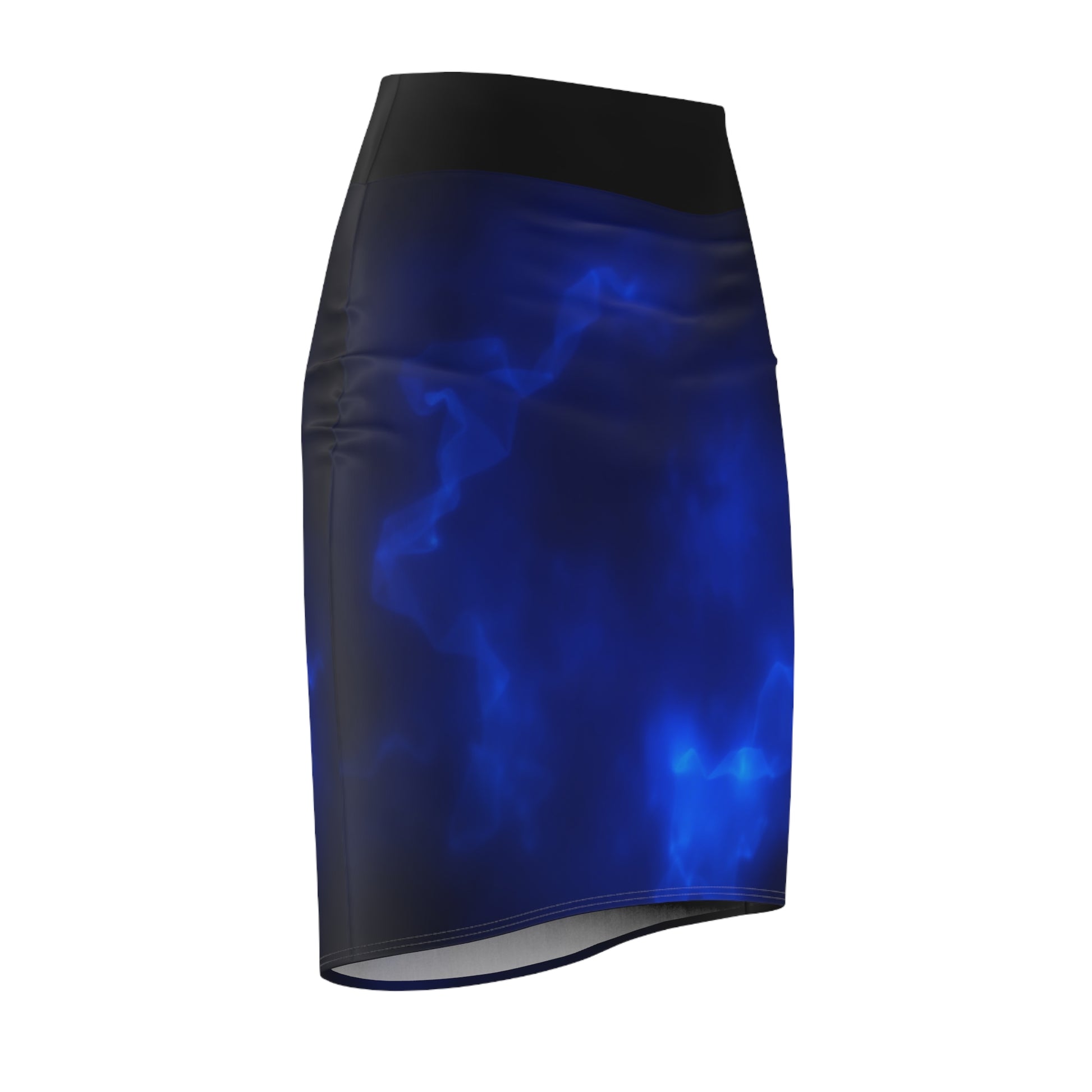 Mystical Blue Women's Pencil Skirt, Chic Office Wear, Party Outfit, Night Out, Festival Fashion, Casual Elegance - THE CATCH
