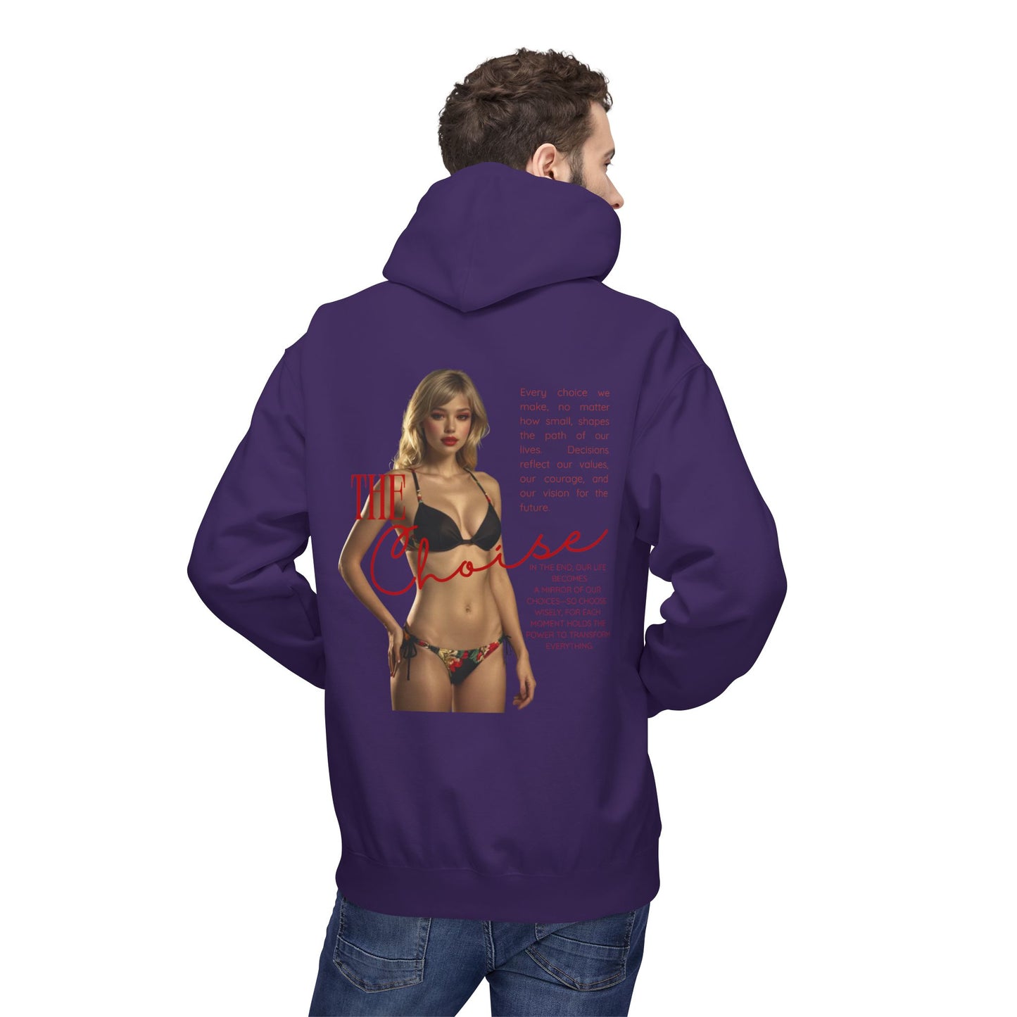 Stylish Fleece Hoodie with Unique Design, Cozy Streetwear, Gift for Him or Her, Casual Fashion, Perfect for Everyday Wear