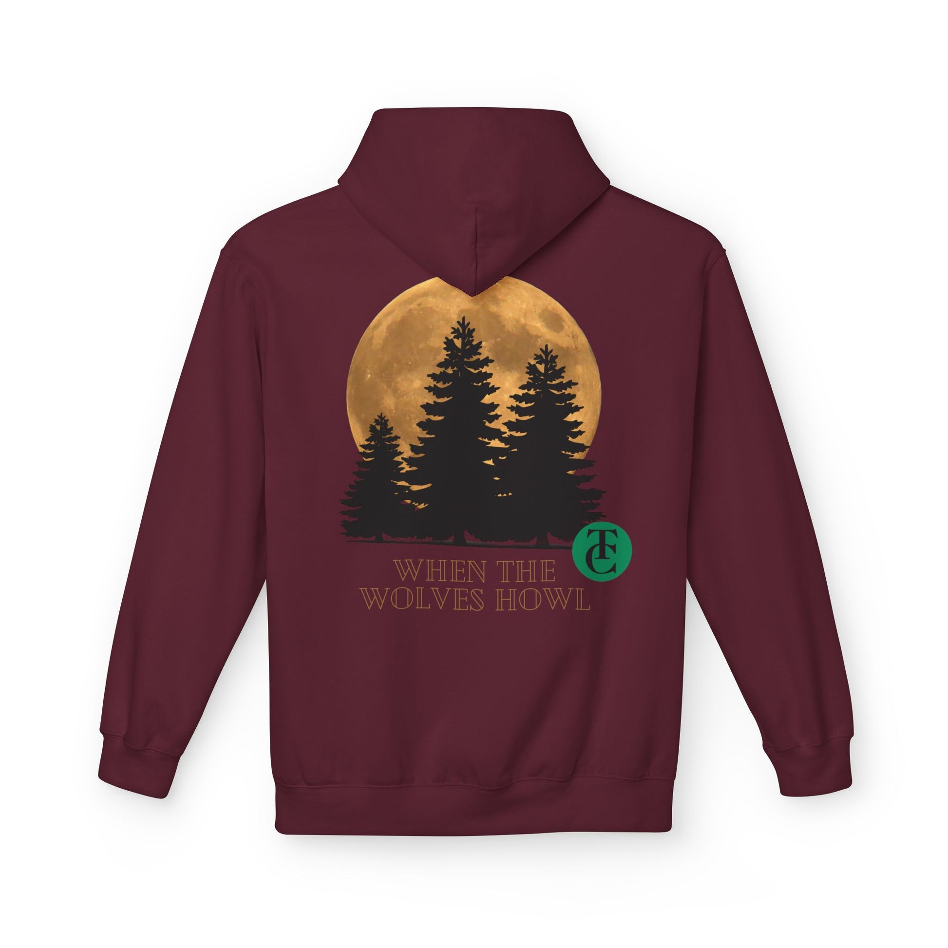 Midweight Softstyle Fleece Hoodie - 'When the Wolves Howl' Design - THE CATCH
