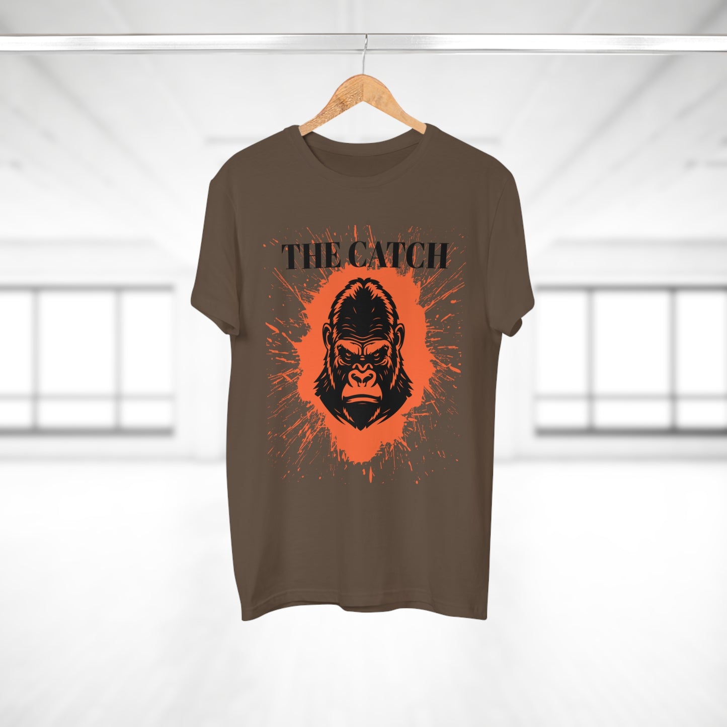 Men's Graphic T-Shirt - "The Catch" Gorilla Design - THE CATCH
