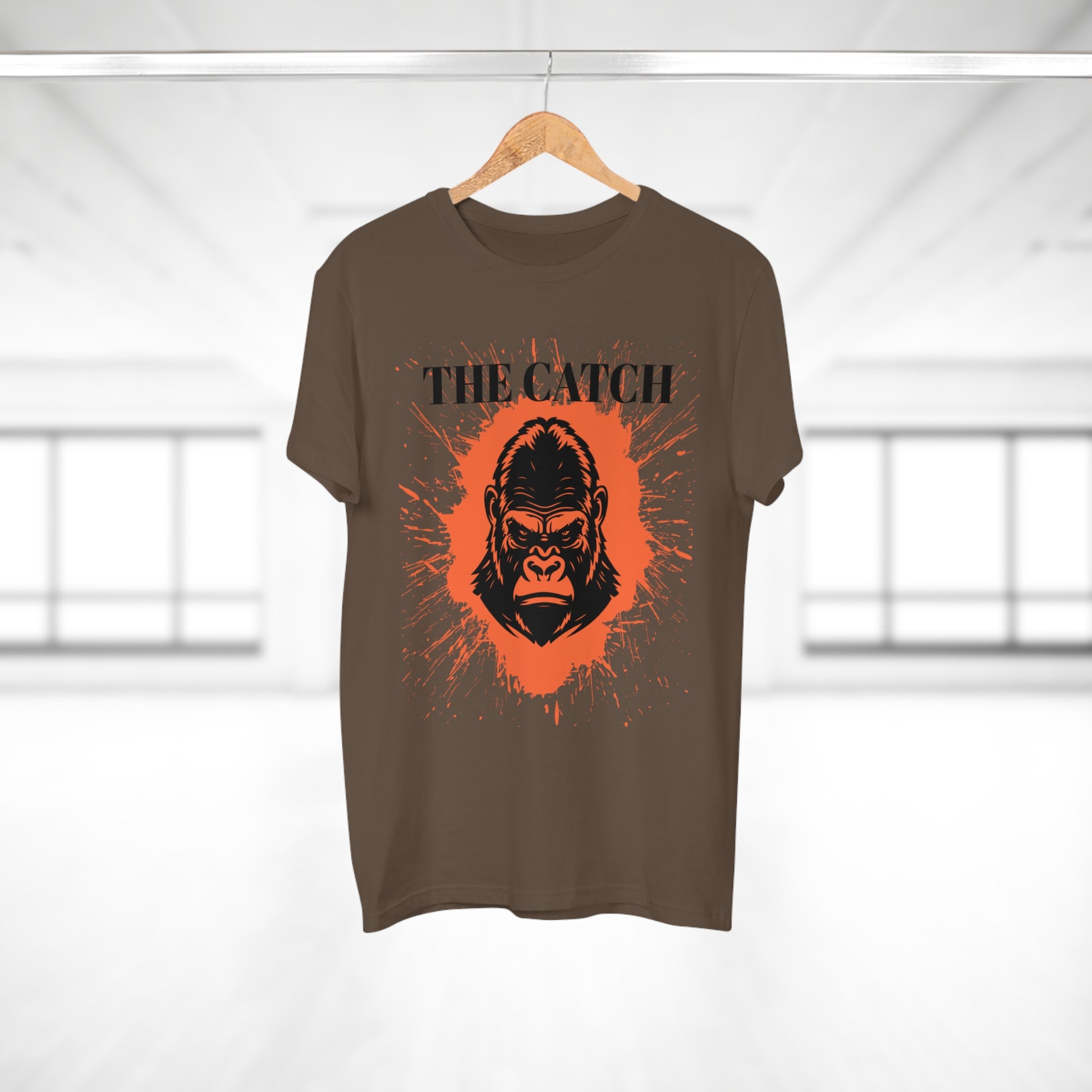 Men's Graphic T-Shirt - "The Catch" Gorilla Design - THE CATCH