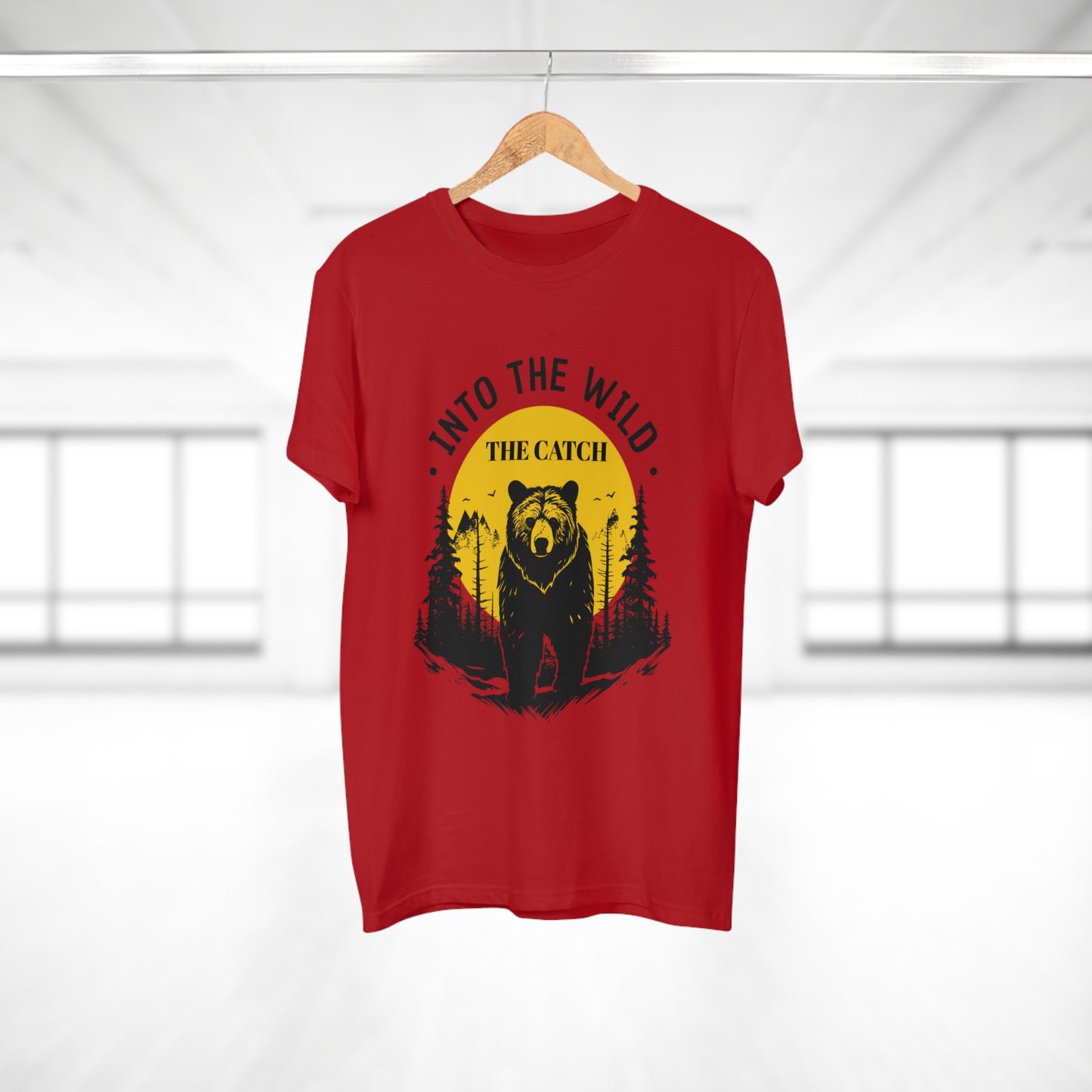 Men's Outdoor Adventure T-Shirt | Into the Wild Bear Design