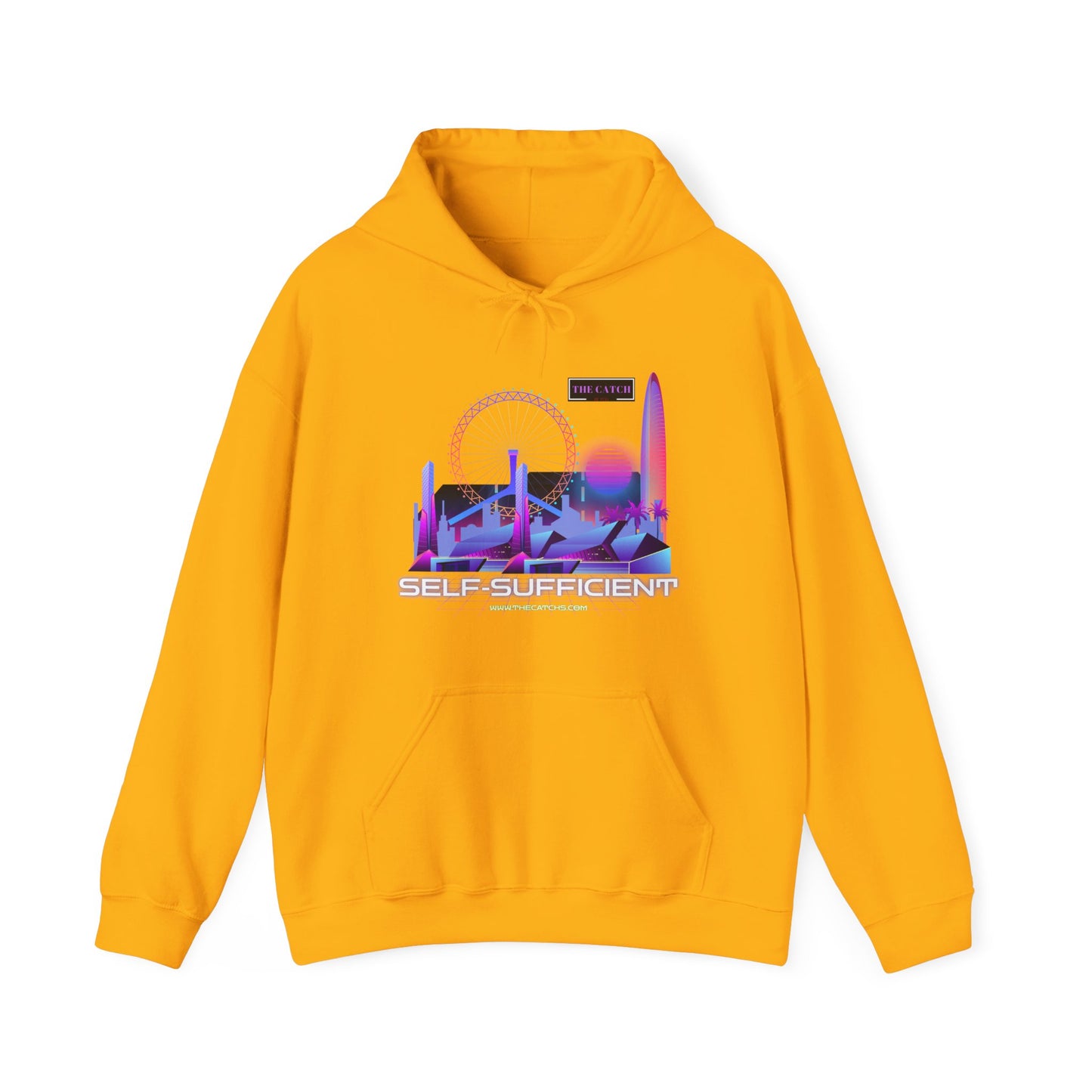 Retro Vibes Hooded Sweatshirt - Comfortable Streetwear, Perfect for Gifts, Relaxed Style, Fashion, Casual Wear - THE CATCH