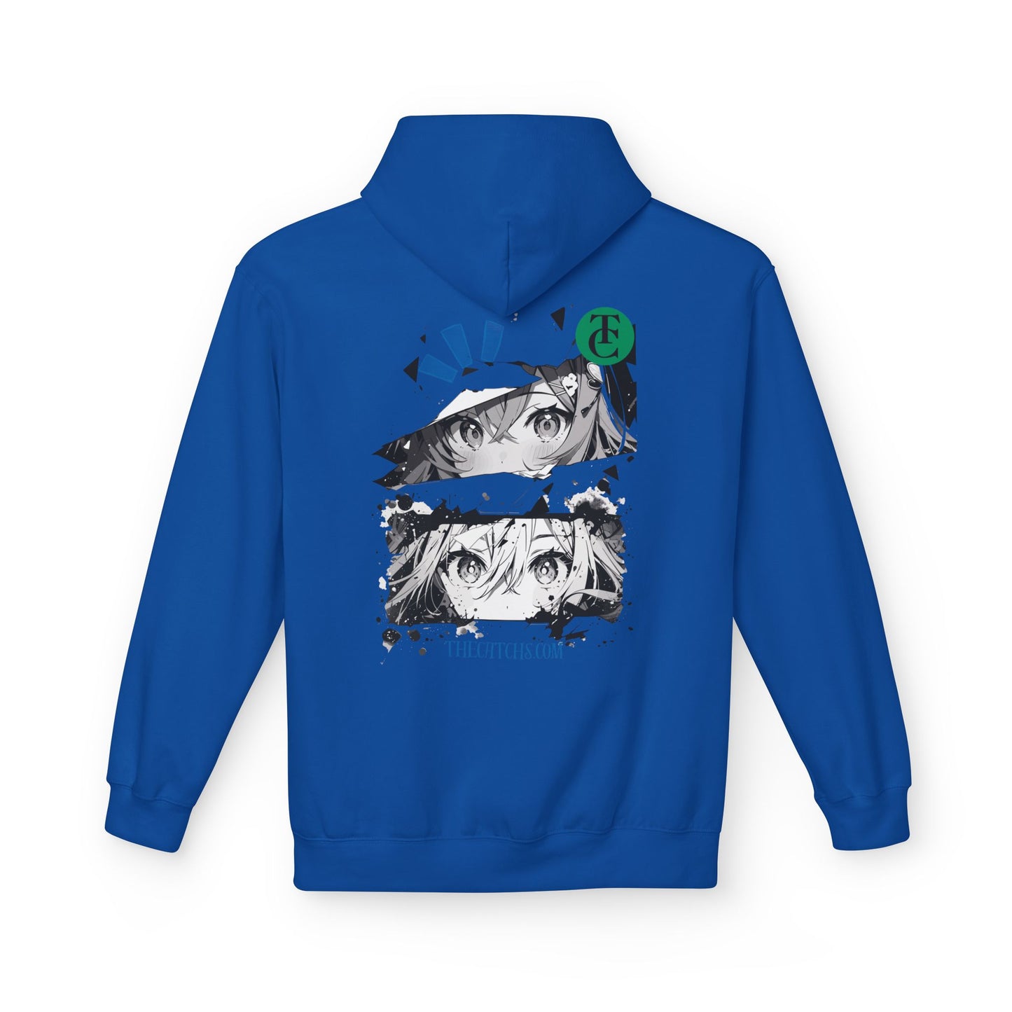 Midweight Fleece Hoodie with Eye-Catching Graphic Design