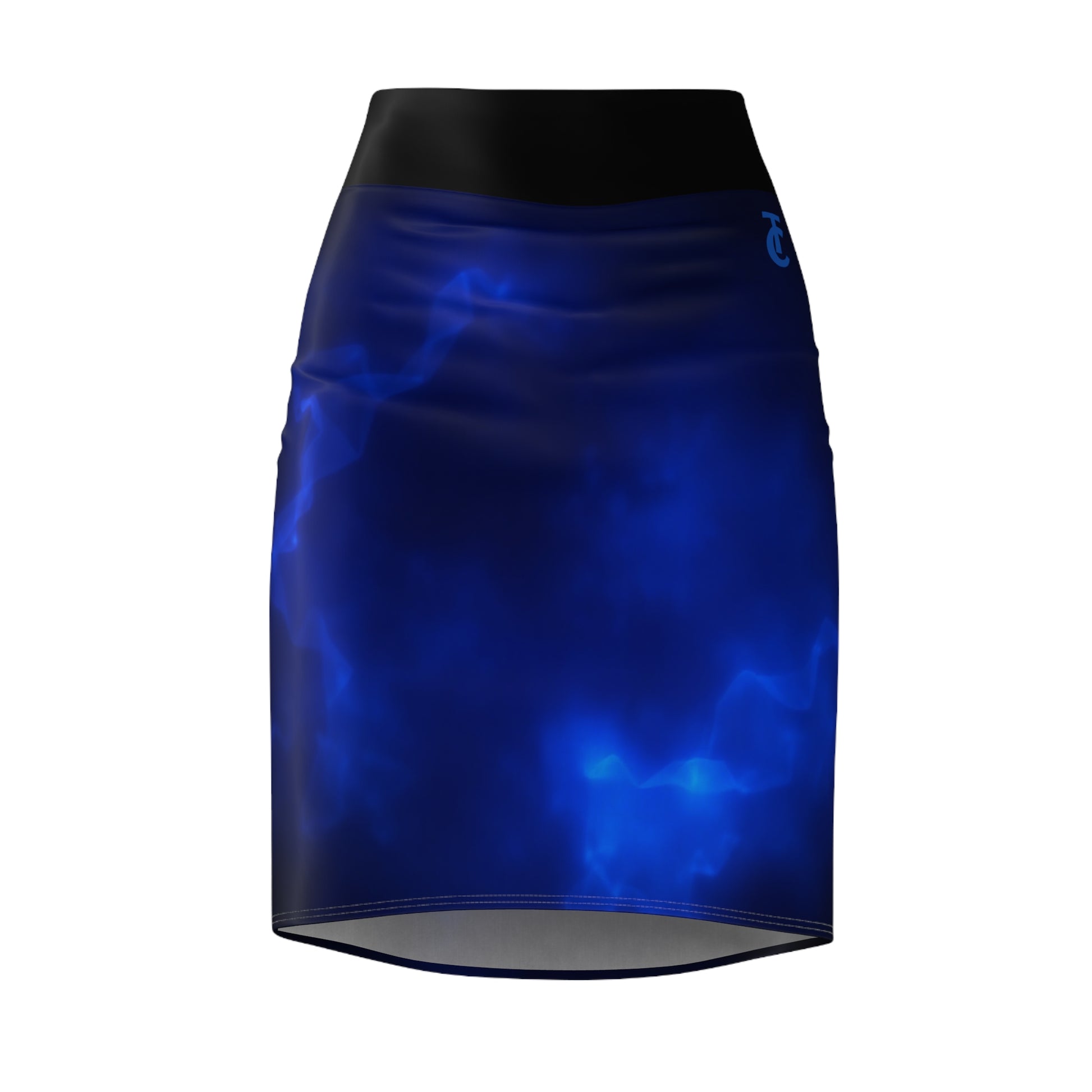 Mystical Blue Women's Pencil Skirt, Chic Office Wear, Party Outfit, Night Out, Festival Fashion, Casual Elegance - THE CATCH