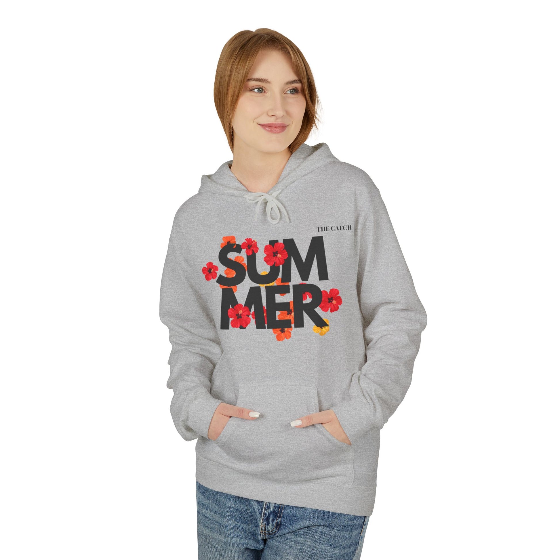 Summer Vibes Floral Hoodie - Midweight Fleece - THE CATCH