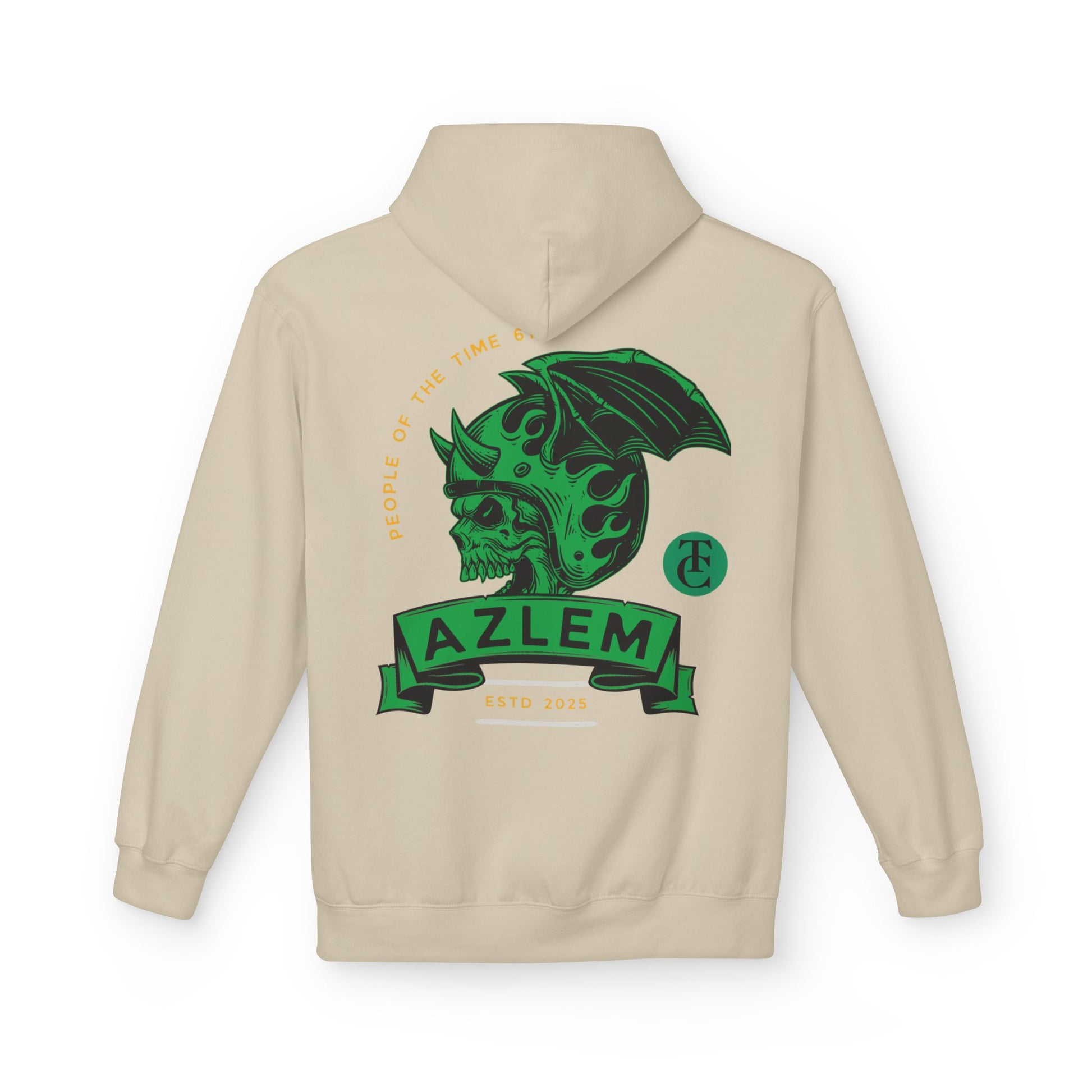 Midweight Softstyle Fleece Hoodie - Azlem Skull Design - THE CATCH