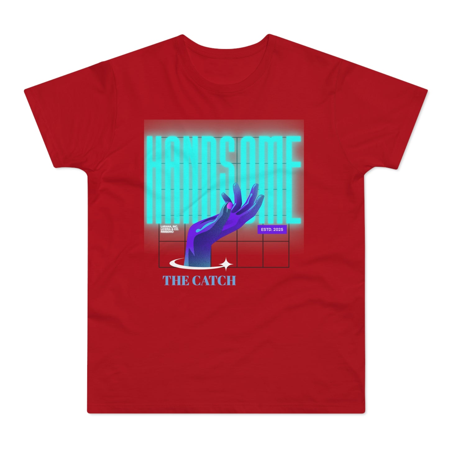 Stylish Graphic Tee for Men - 'Handsome' Design - THE CATCH
