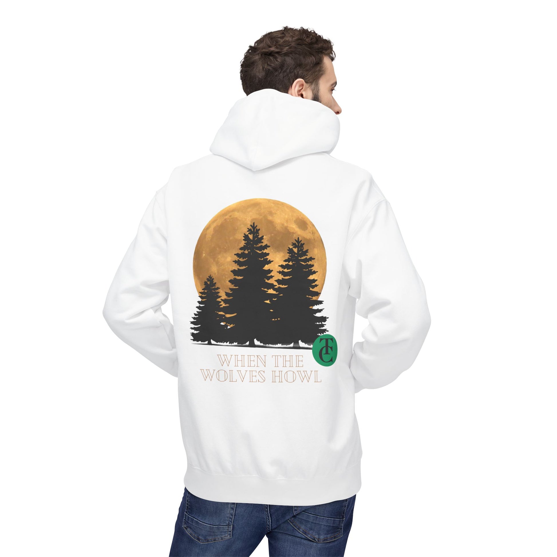 Midweight Softstyle Fleece Hoodie - 'When the Wolves Howl' Design - THE CATCH