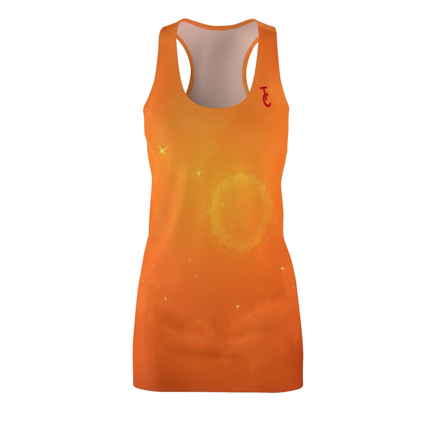 Vibrant Sunset Racerback Dress - Perfect for Summer Days, Beach Trips, Festivals, Casual Outings, Vacation Wear - THE CATCH