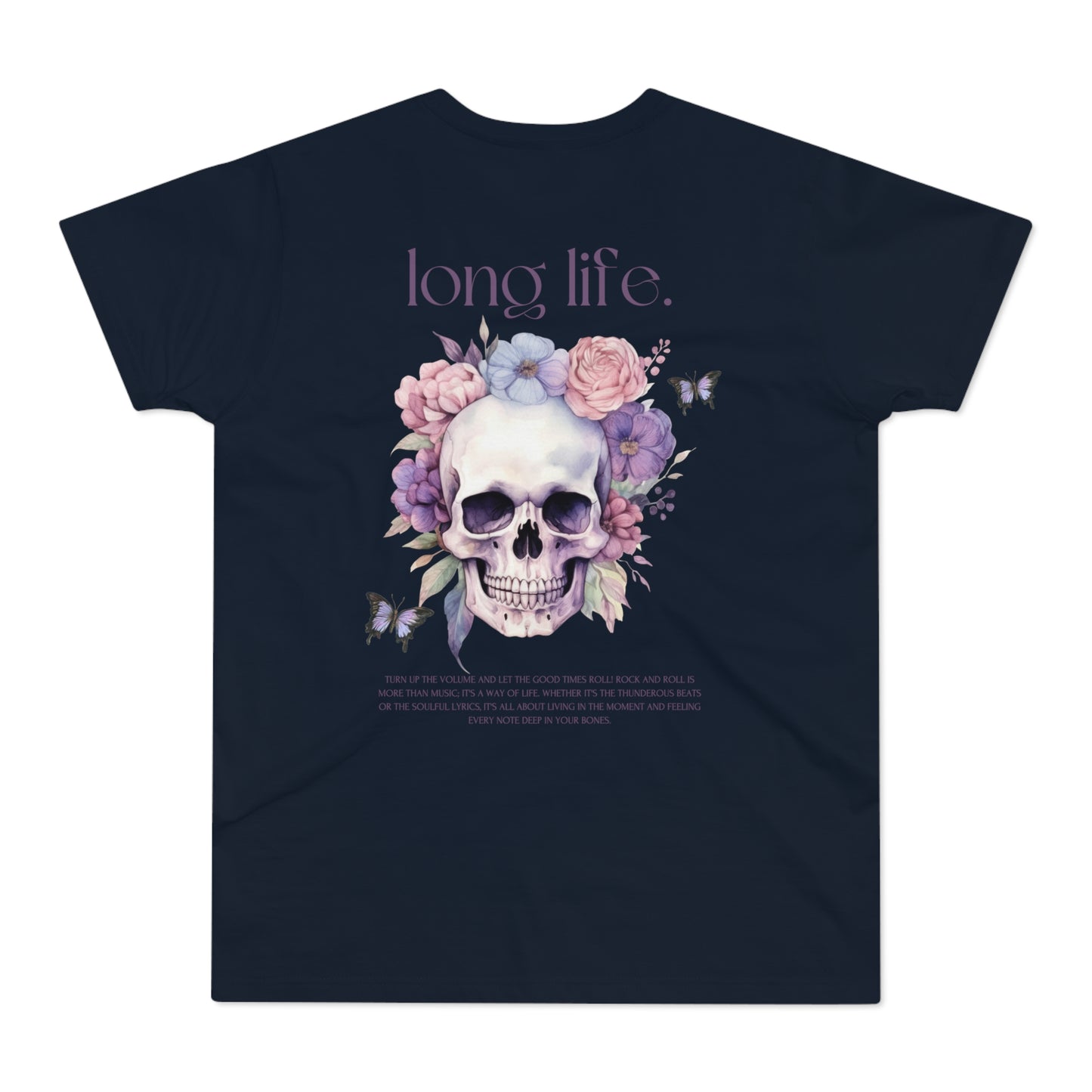 Men's Skull Graphic T-Shirt - 'The Catch' & 'Long Life' Design - THE CATCH
