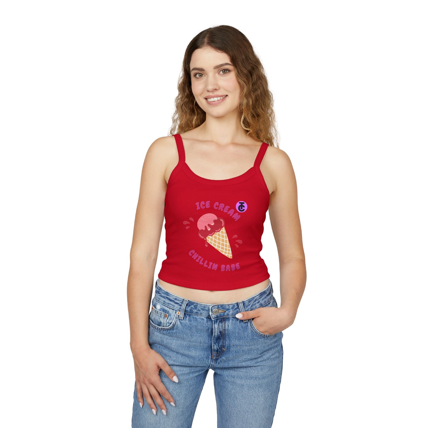 Ice Cream Chillin Babe Tank Top, Summer Fashion