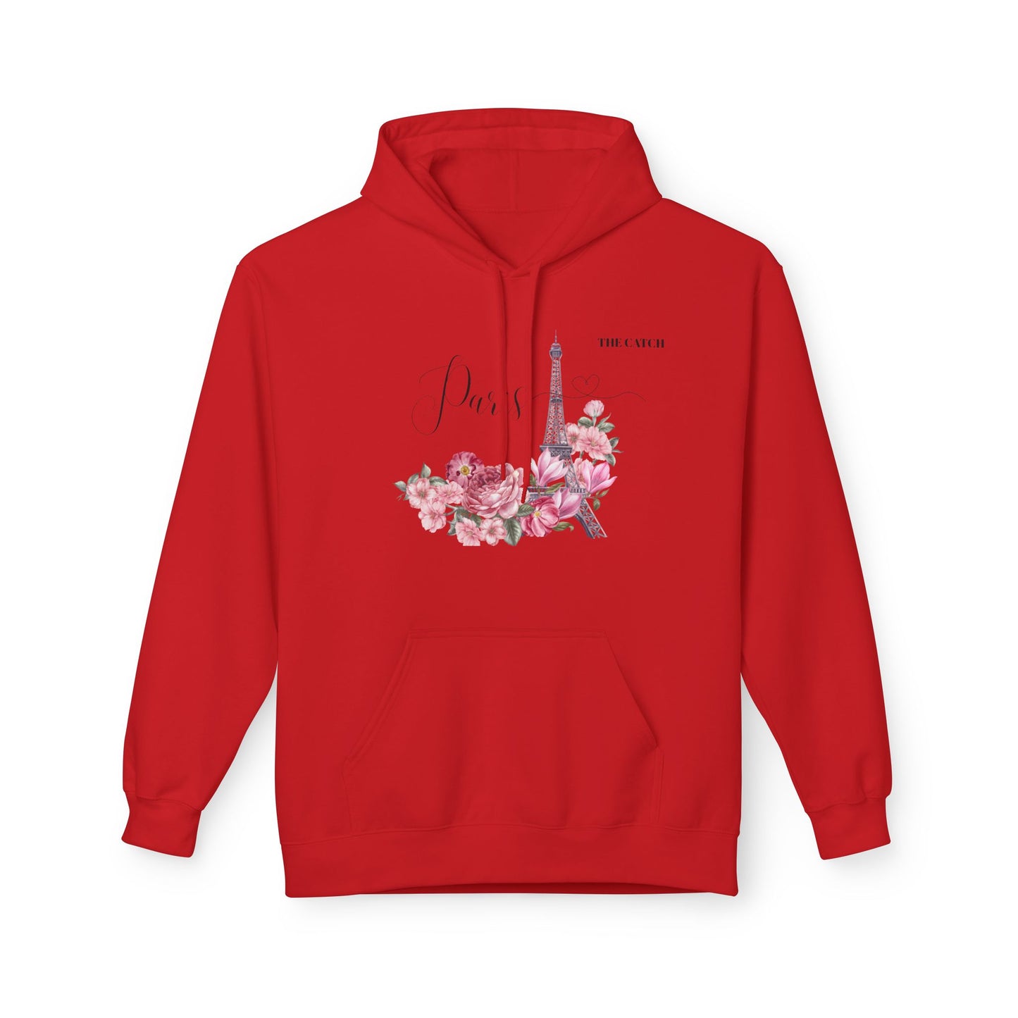Paris Floral Graphic Hoodie - Softstyle Midweight Fleece - THE CATCH